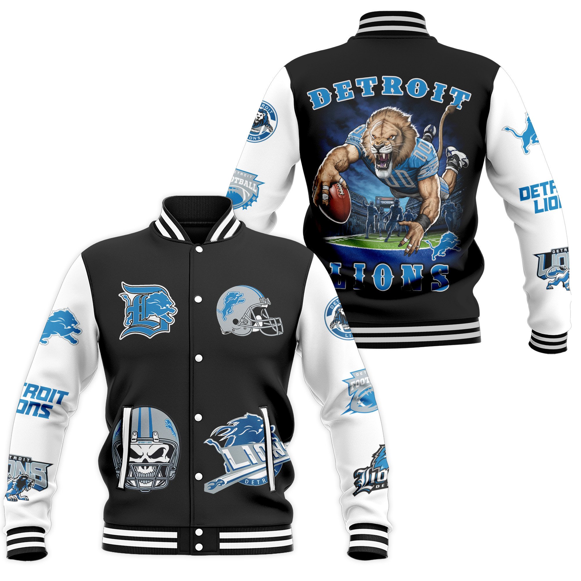 comfimerch detroit lions nfl new bomber baseball jacket for fan n0wow