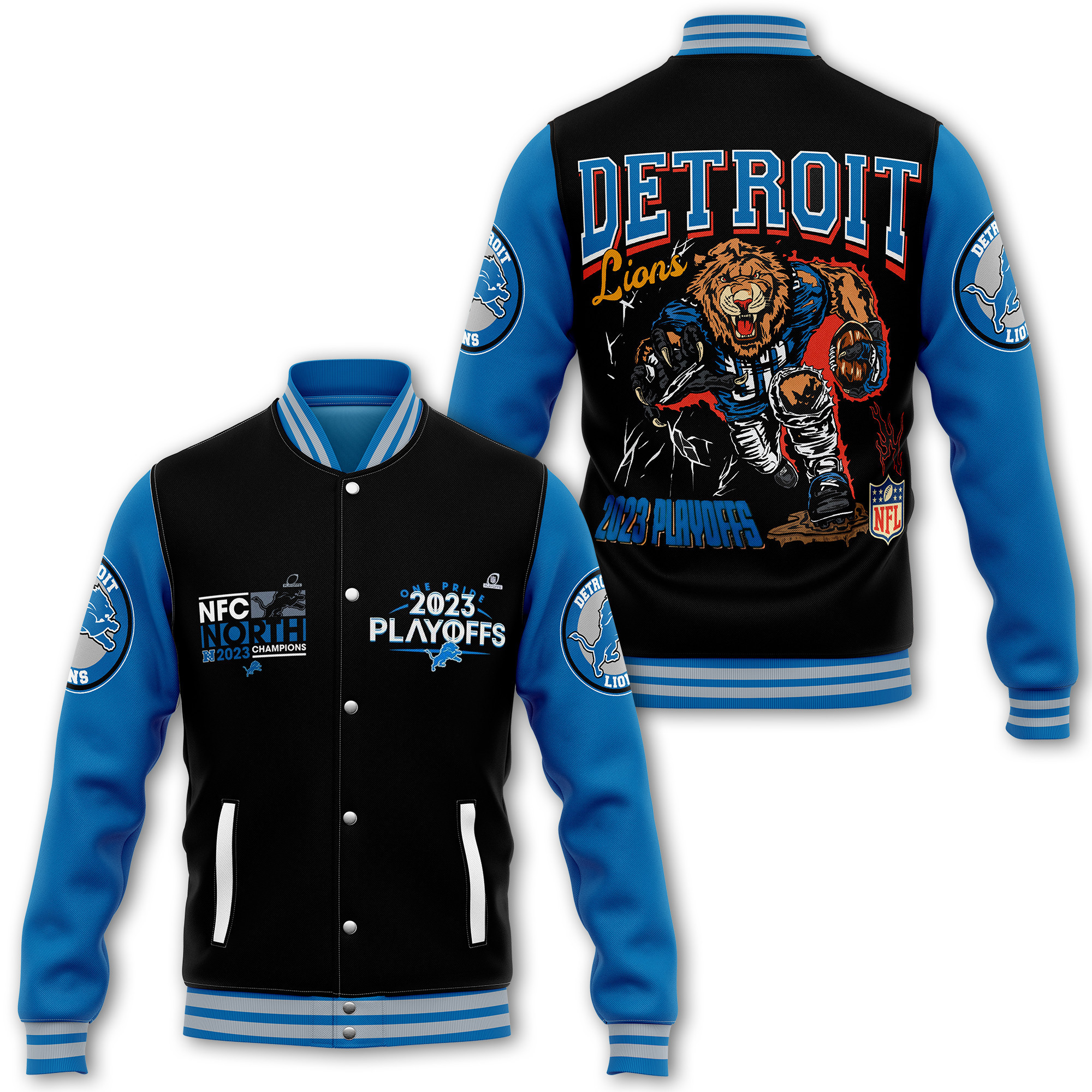 comfimerch detroit lions nfl new bomber baseball jacket for fan ufgm0