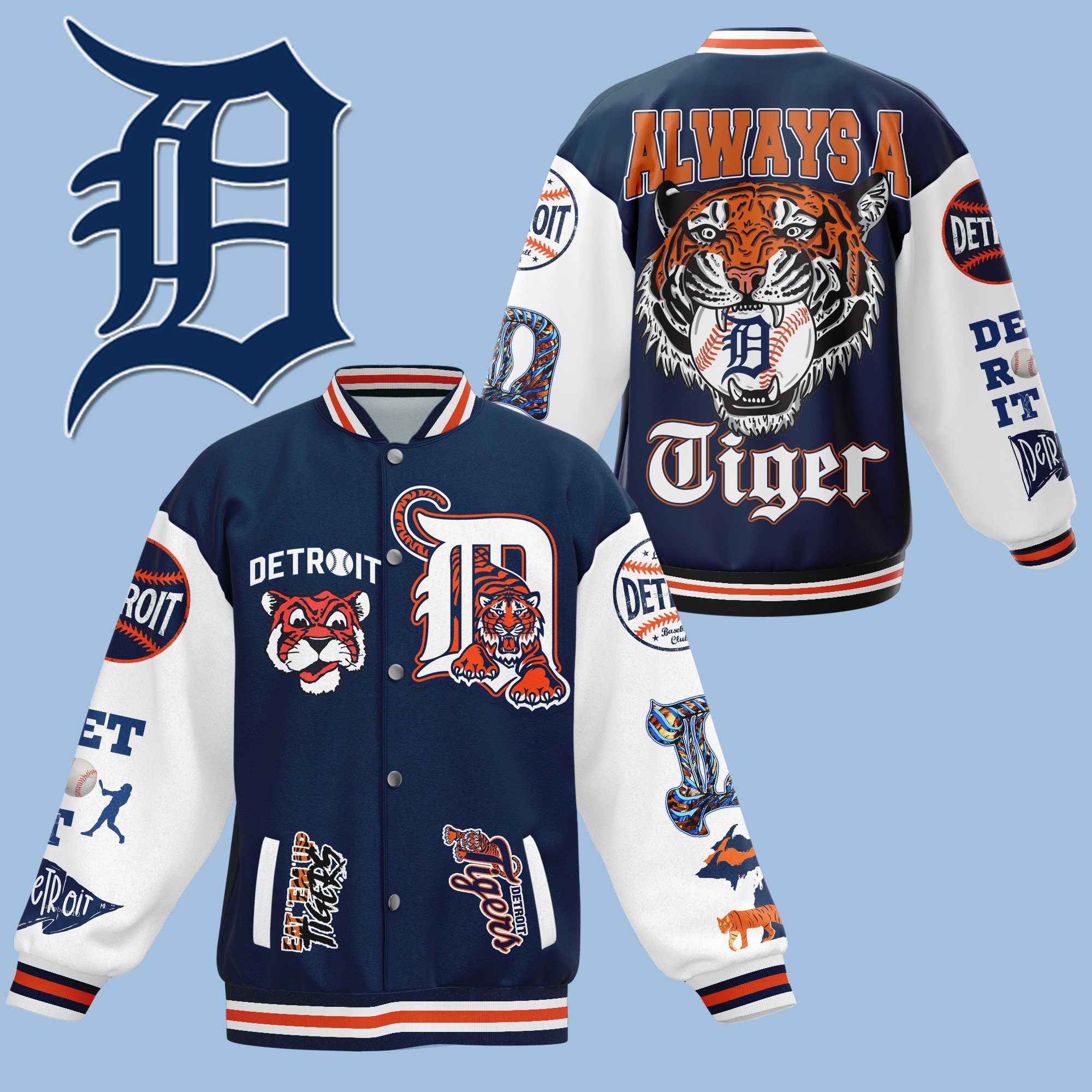 comfimerch detroit tigers mlb new bomber baseball jacket for fan 5eux3