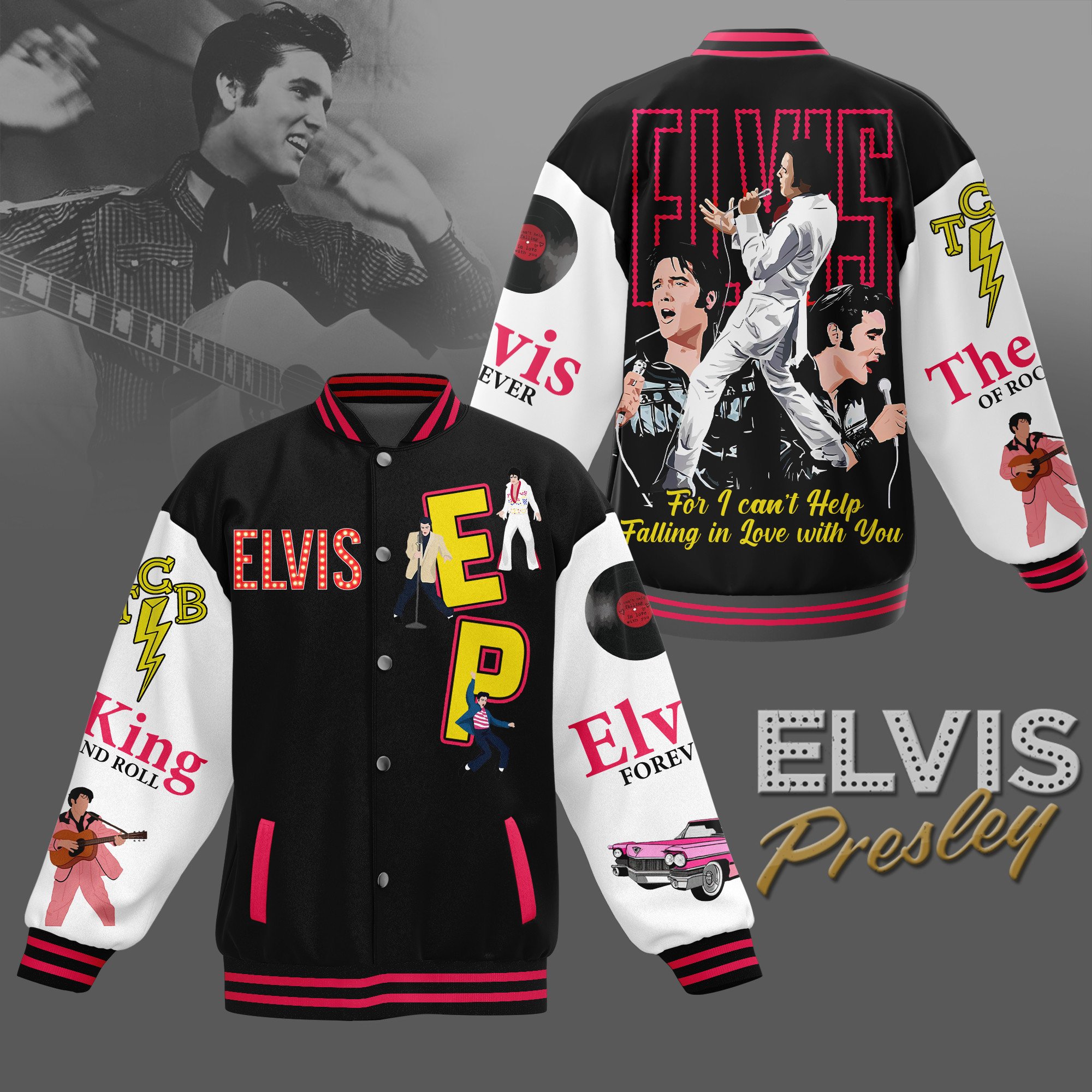 comfimerch elvis presley new bomber baseball jacket for fan 3qrd1