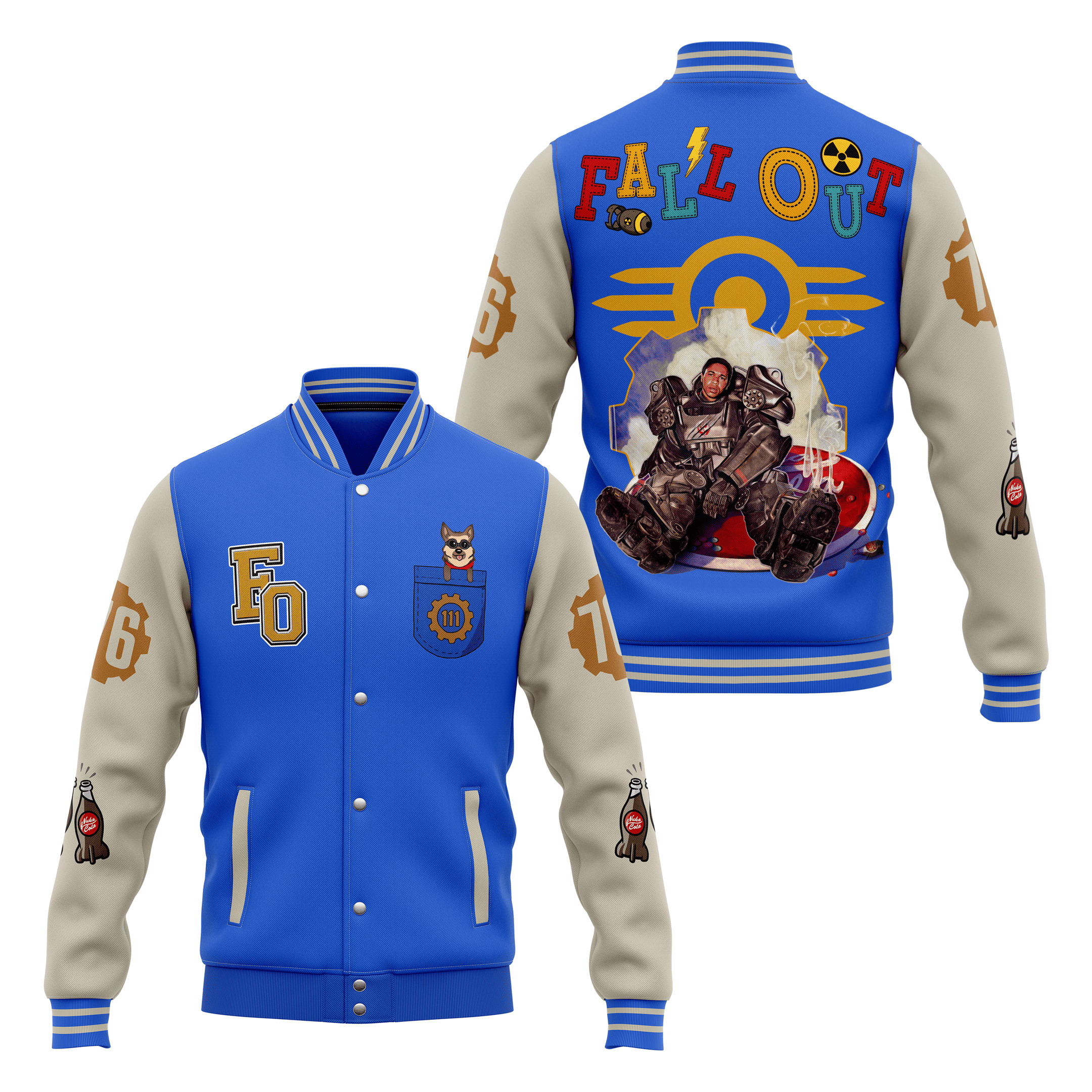 comfimerch fallout new bomber baseball jacket for fan ljgkv