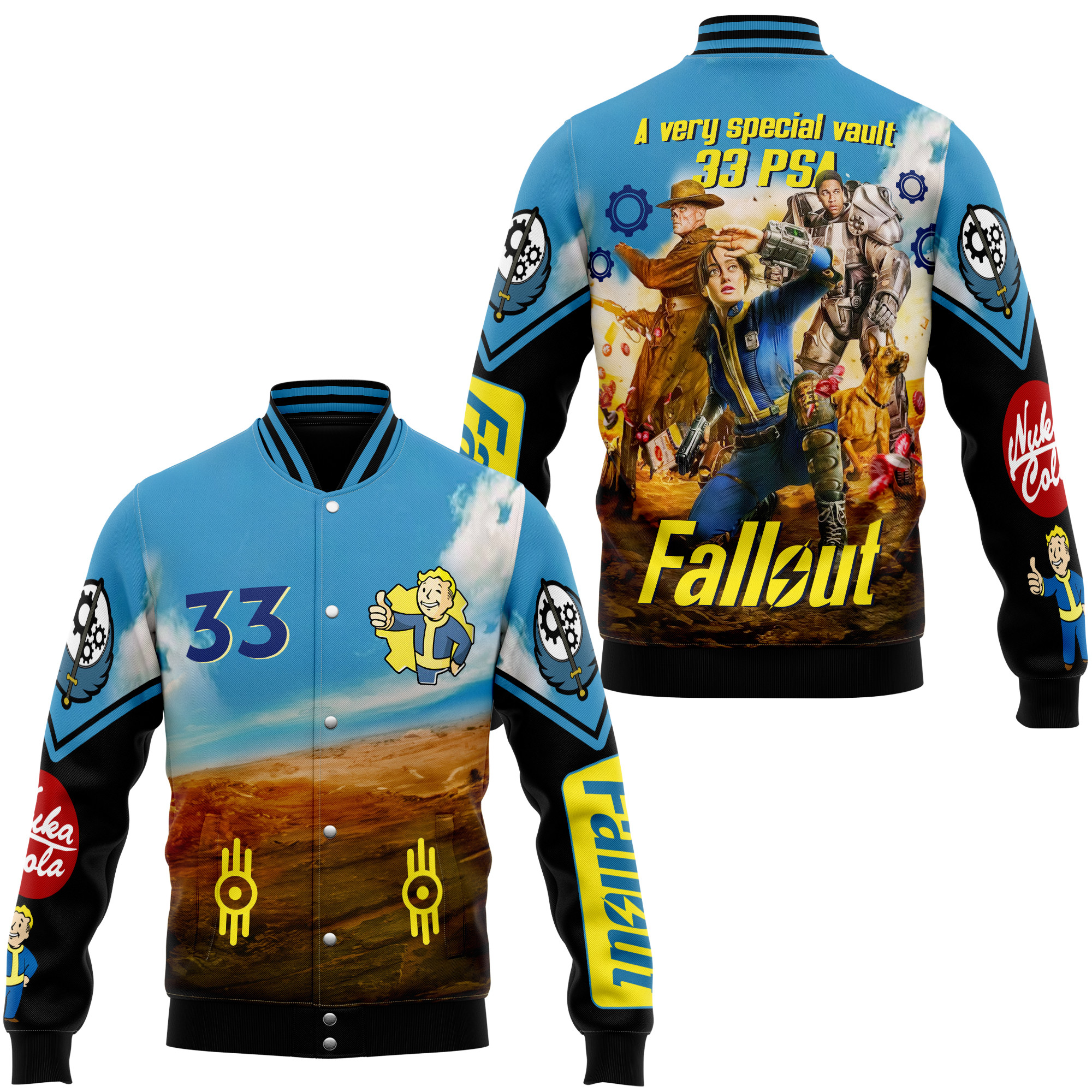 comfimerch fallout new bomber baseball jacket for fan lqork