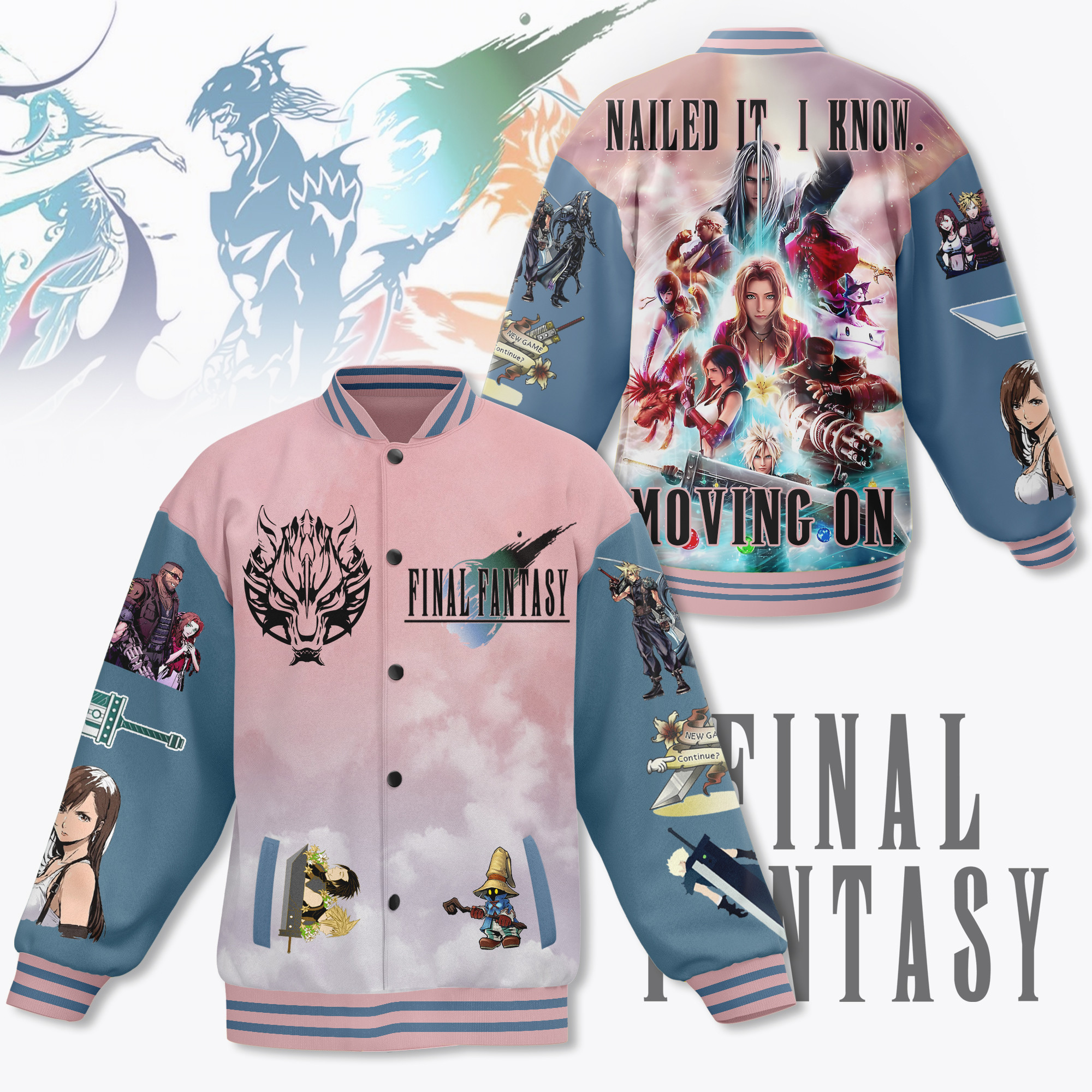 comfimerch final fantasy vii new bomber baseball jacket for fan rcto7