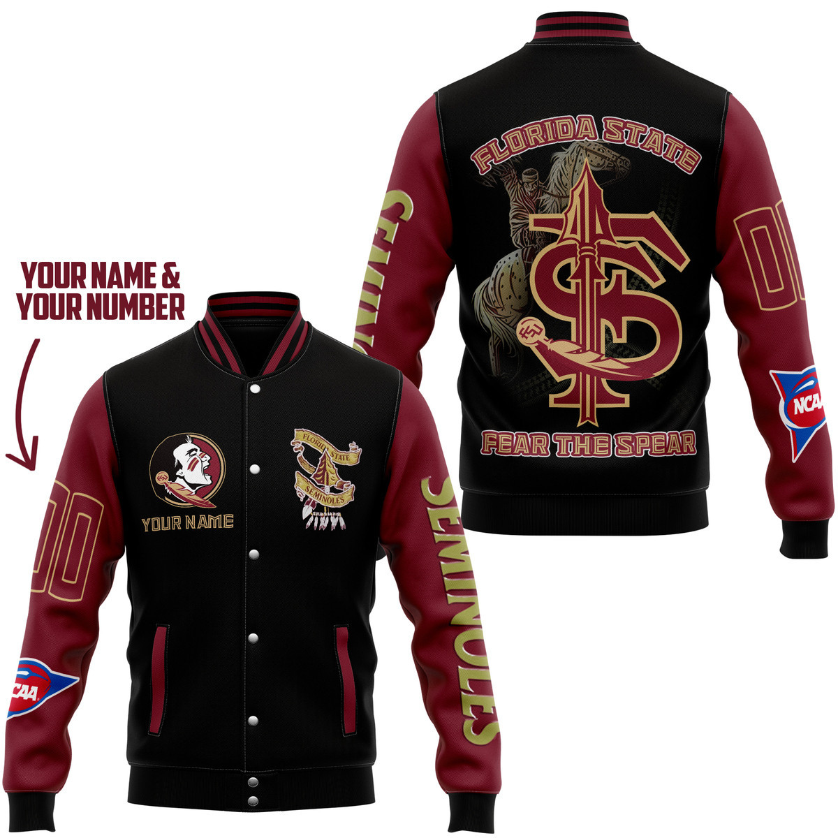 comfimerch florida state ncaa new bomber baseball jacket for fan ifhhl