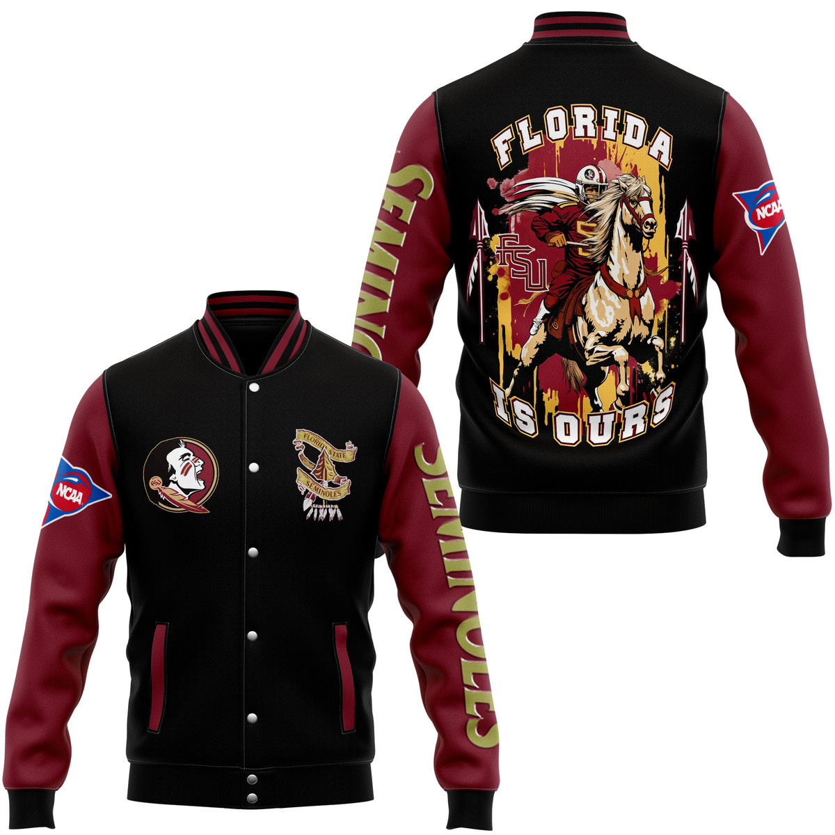 comfimerch florida state ncaa new bomber baseball jacket for fan xpio1