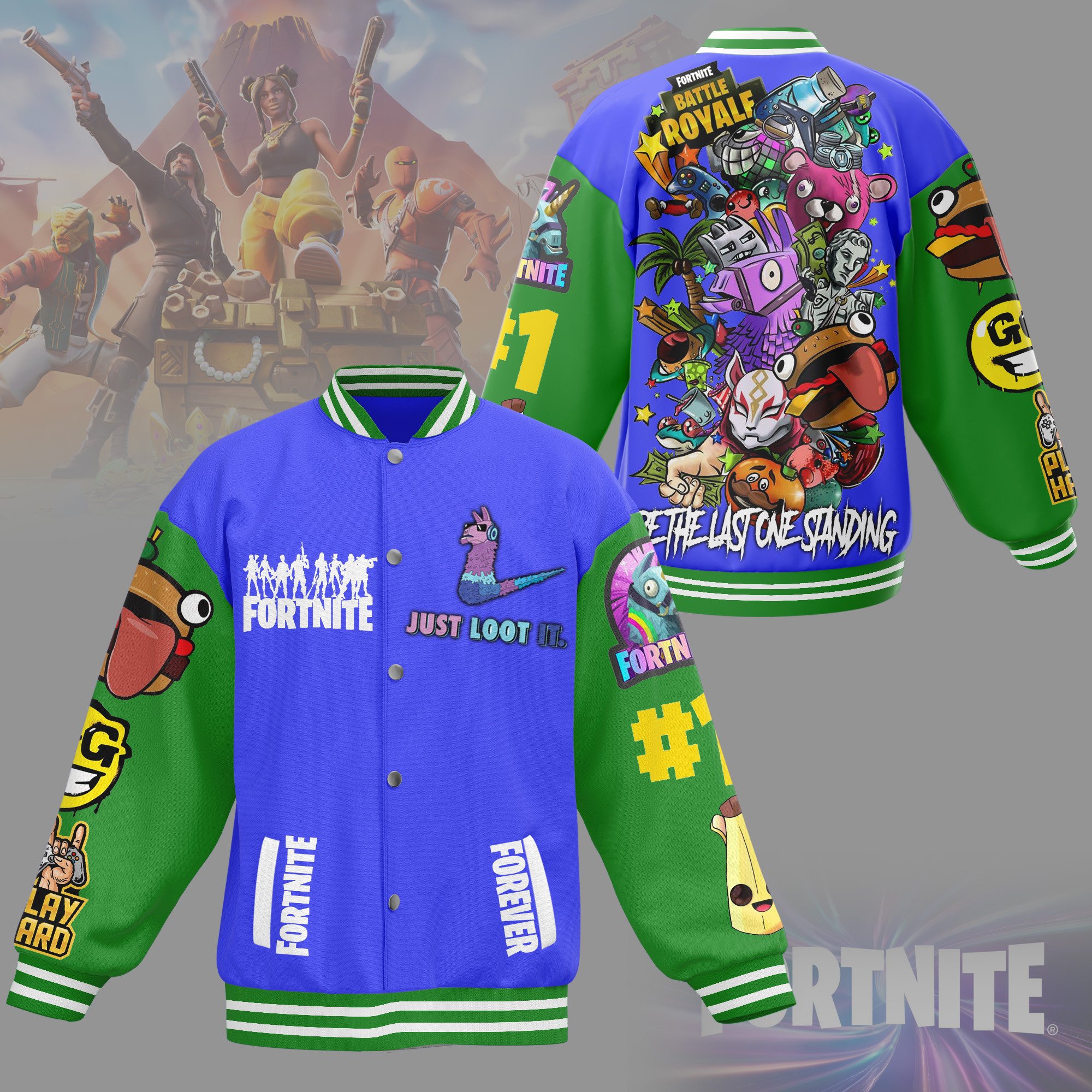 comfimerch fortnite new bomber baseball jacket for fan xsrix