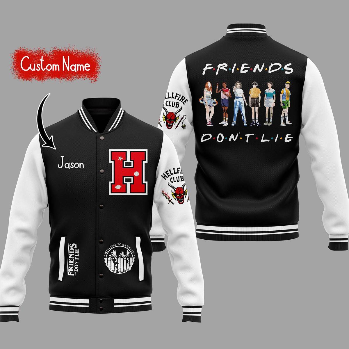 comfimerch friends new bomber baseball jacket for fan zgwci