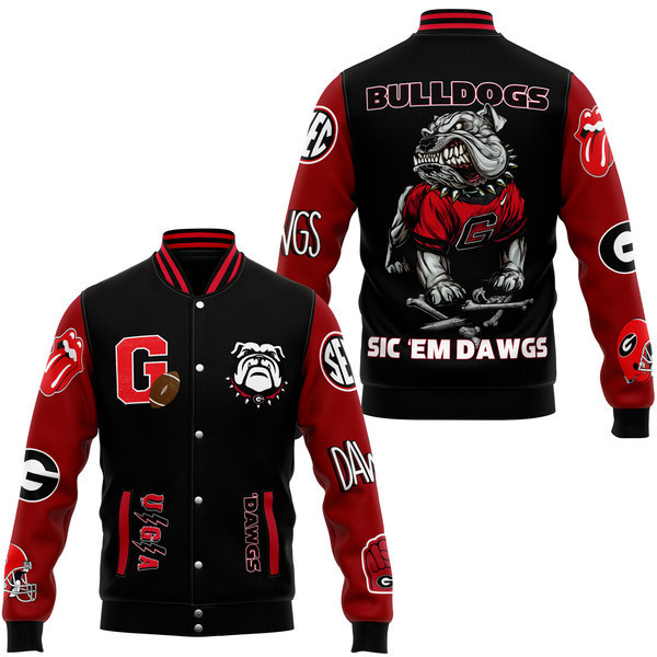 comfimerch georgia bulldogs ncaa new bomber baseball jacket for fan rhiki