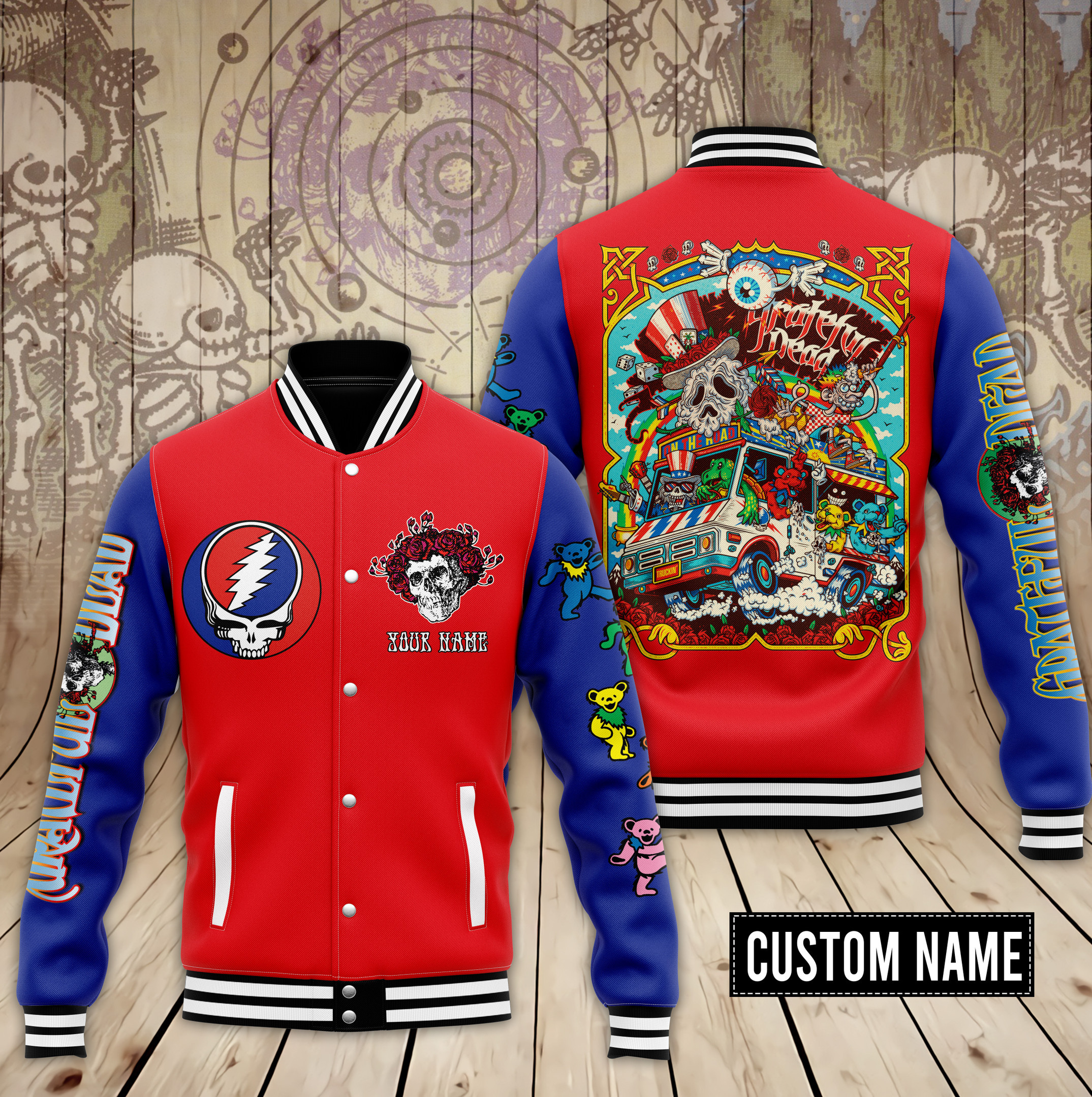 comfimerch grateful dead new bomber baseball jacket for fan bmoo9