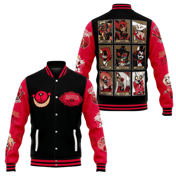 comfimerch hazbin hotel new bomber baseball jacket for fan olyy3