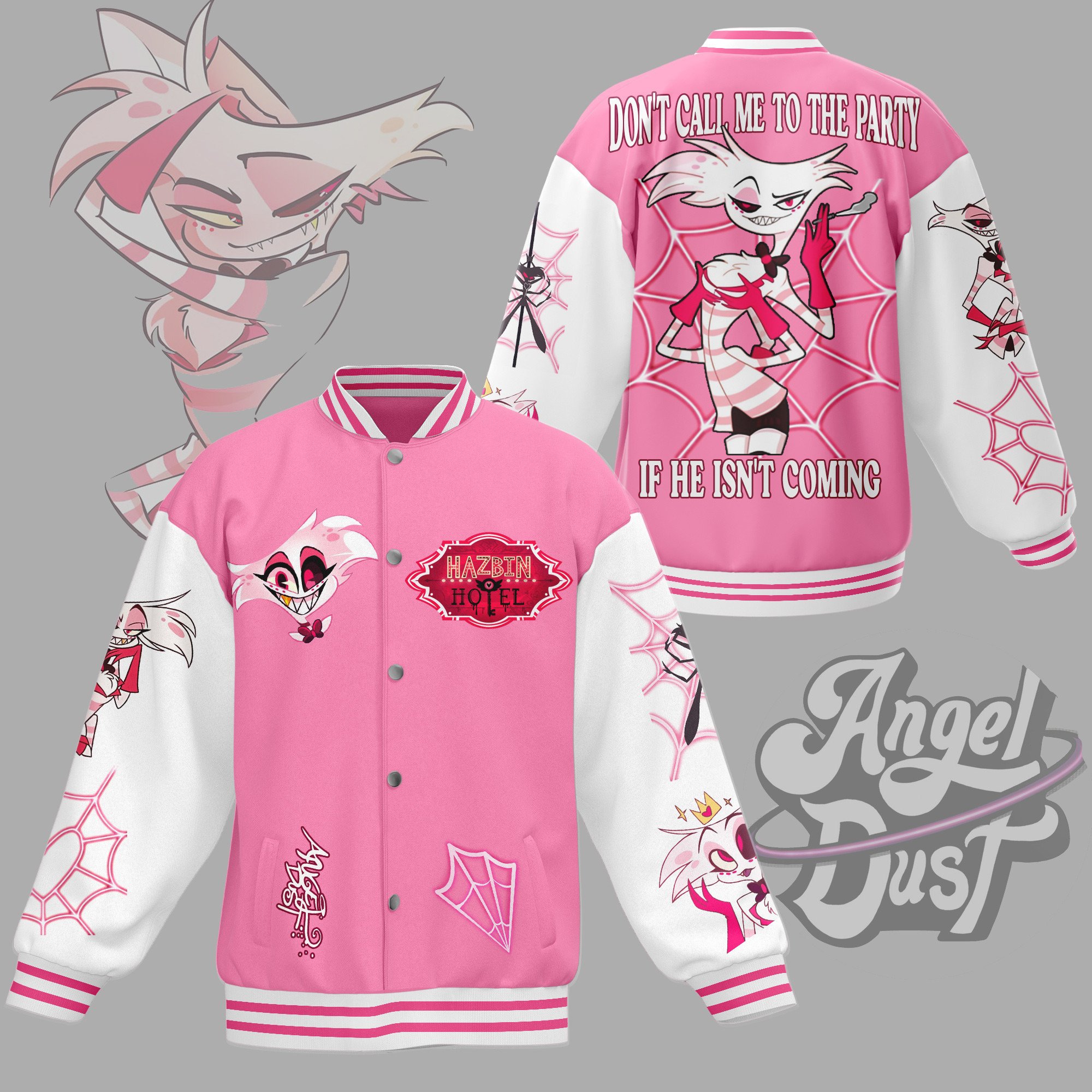 comfimerch hazbin hotel new bomber baseball jacket for fan rew18