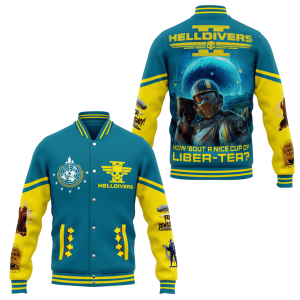 comfimerch helldivers new bomber baseball jacket for fan bomzg