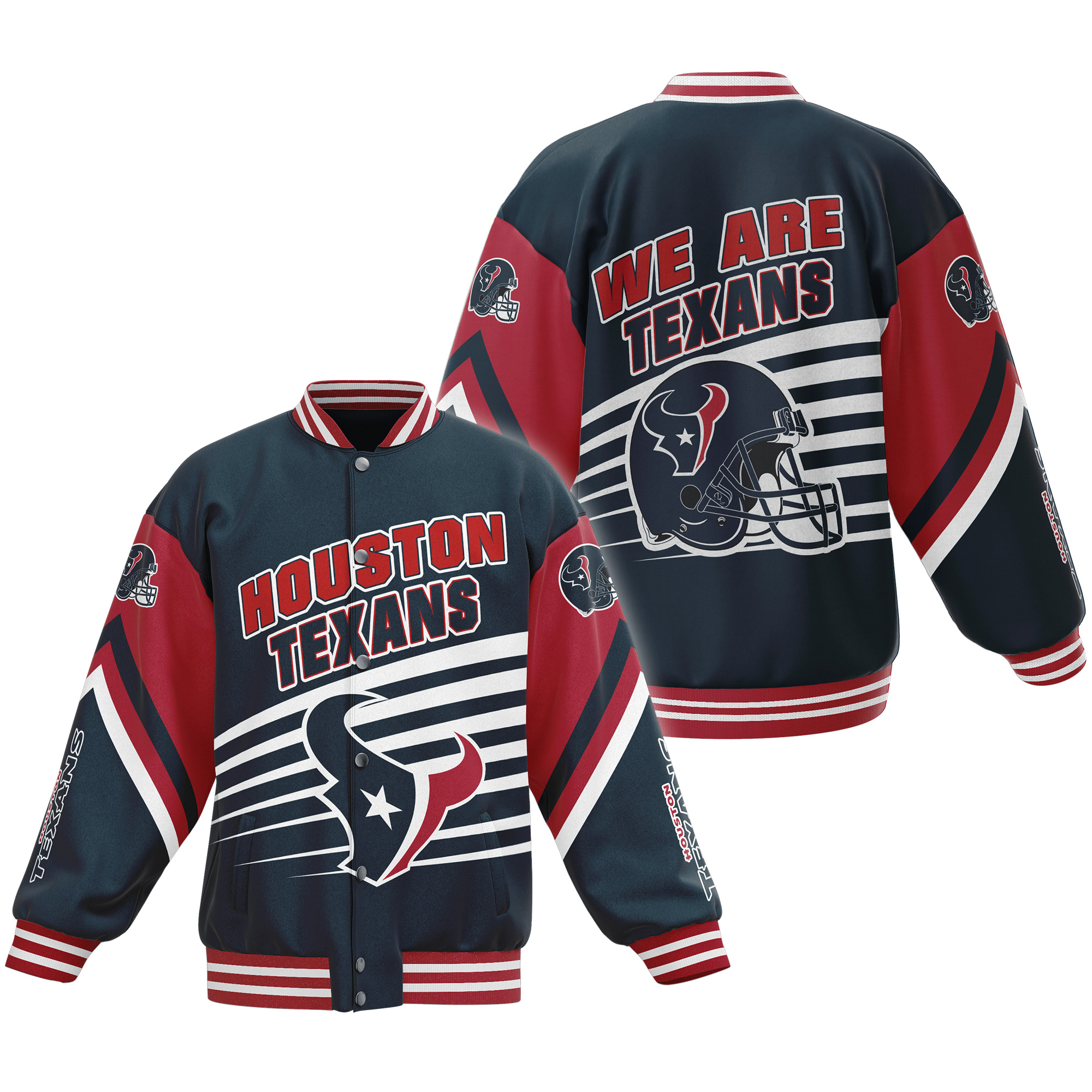 comfimerch houston texans nfl new bomber baseball jacket for fan itwzs