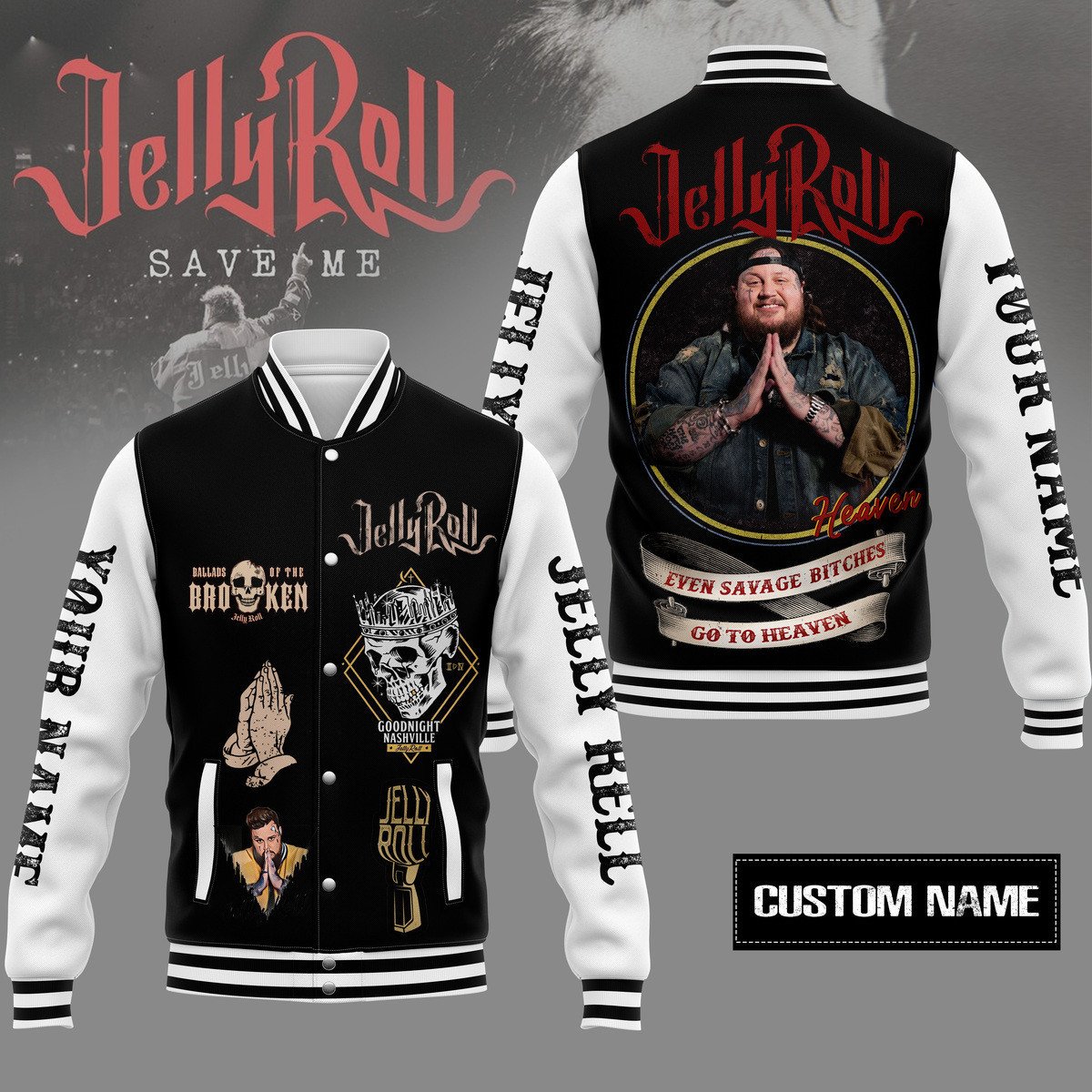 comfimerch jelly roll new bomber baseball jacket for fan sq4tq