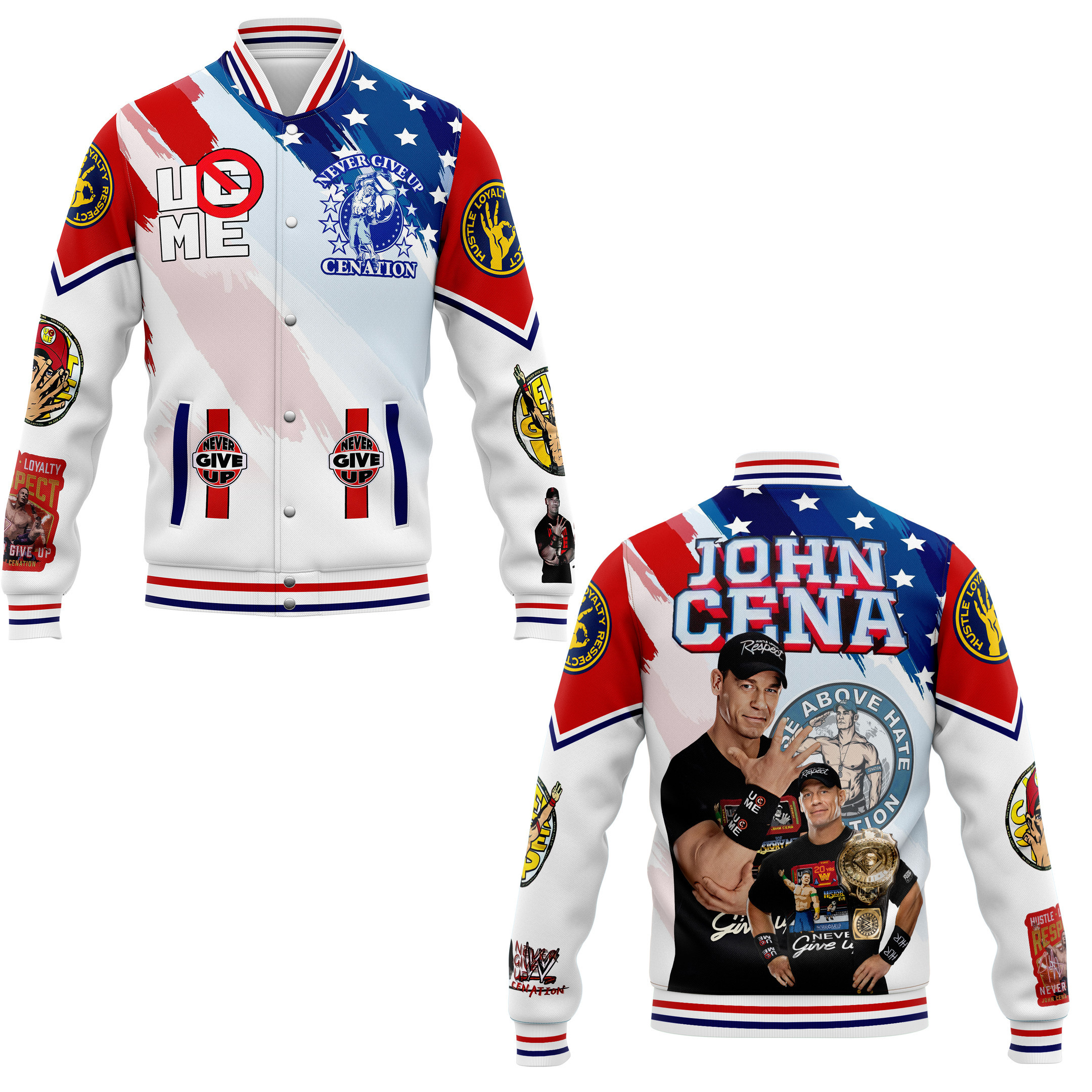 comfimerch john cena new bomber baseball jacket for fan vlmn0