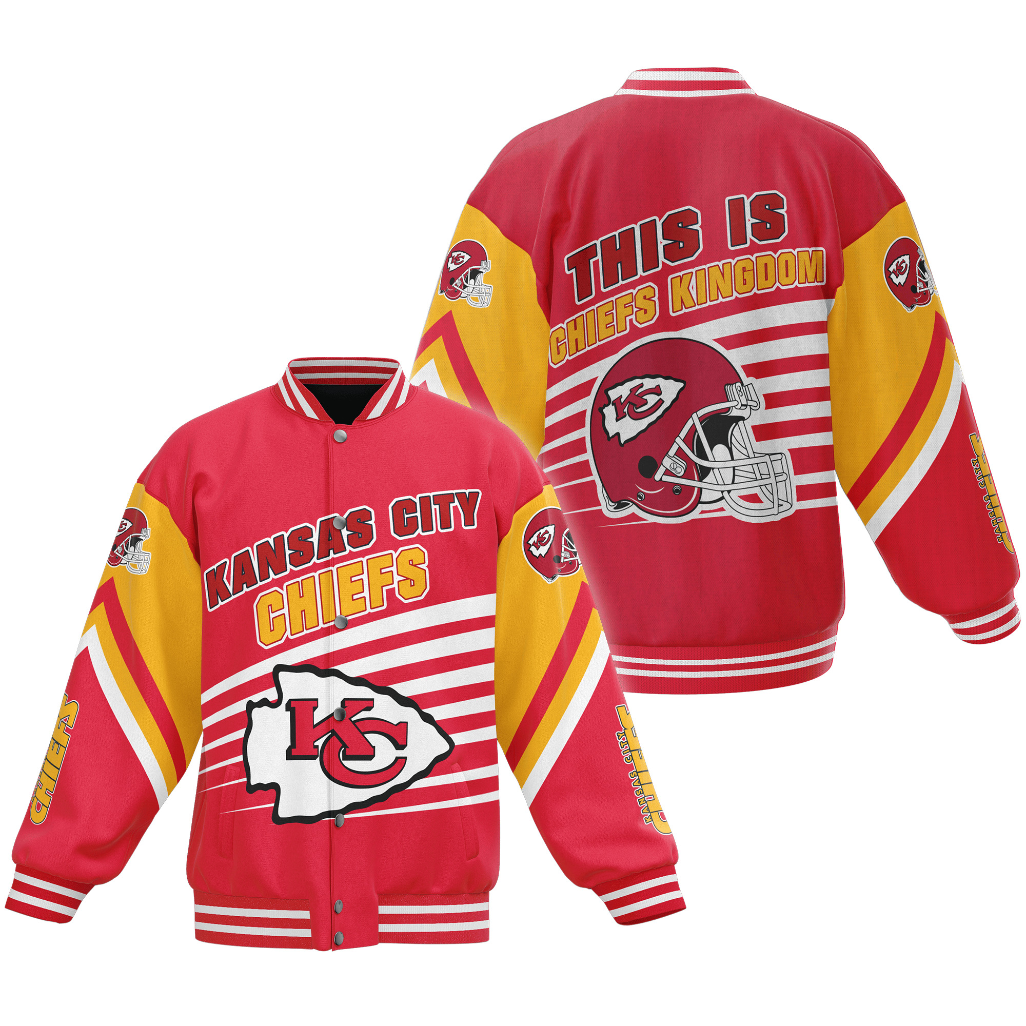 comfimerch kansas city chiefs nfl new bomber baseball jacket for fan wbv00