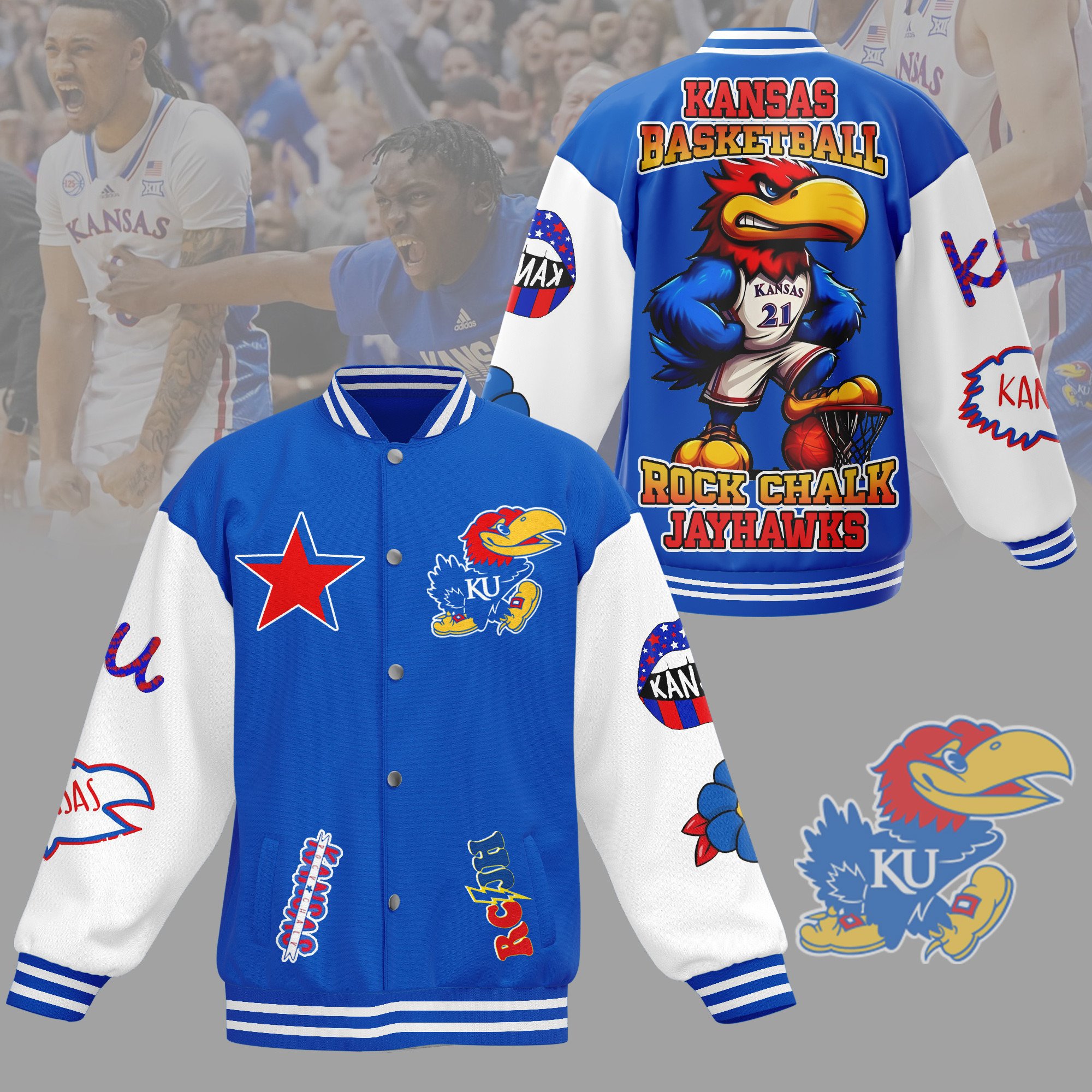 comfimerch kansas jayhawks ncaa new bomber baseball jacket for fan 0bhuw