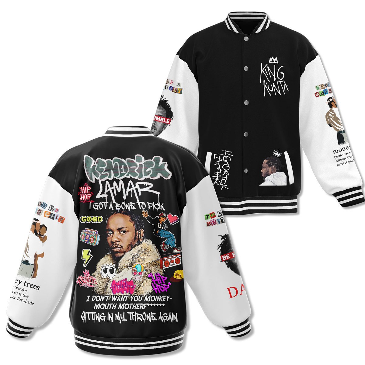 comfimerch kendrick lamar new bomber baseball jacket for fan xbh10