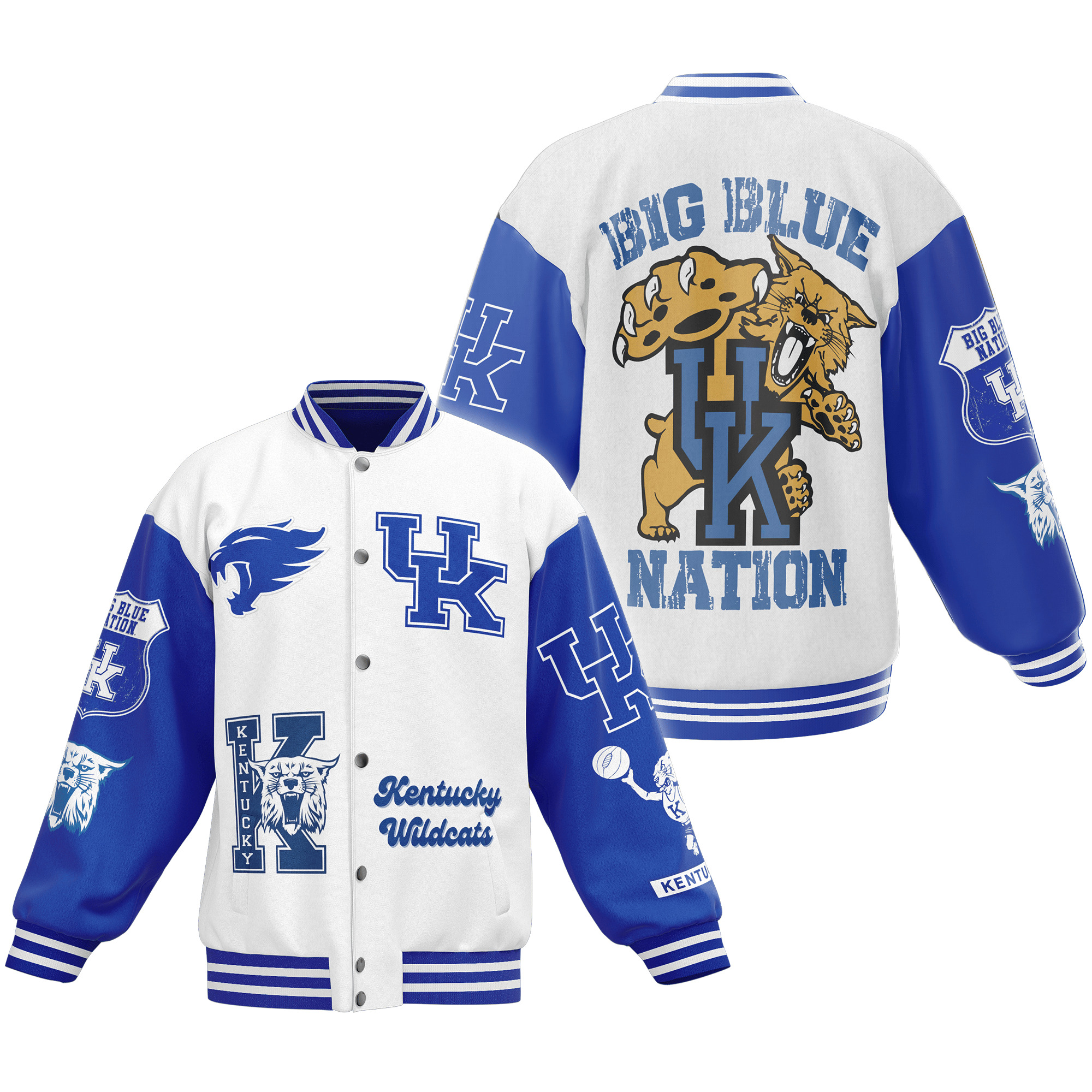 comfimerch kentucky wildcats ncaa new bomber baseball jacket for fan unrnz