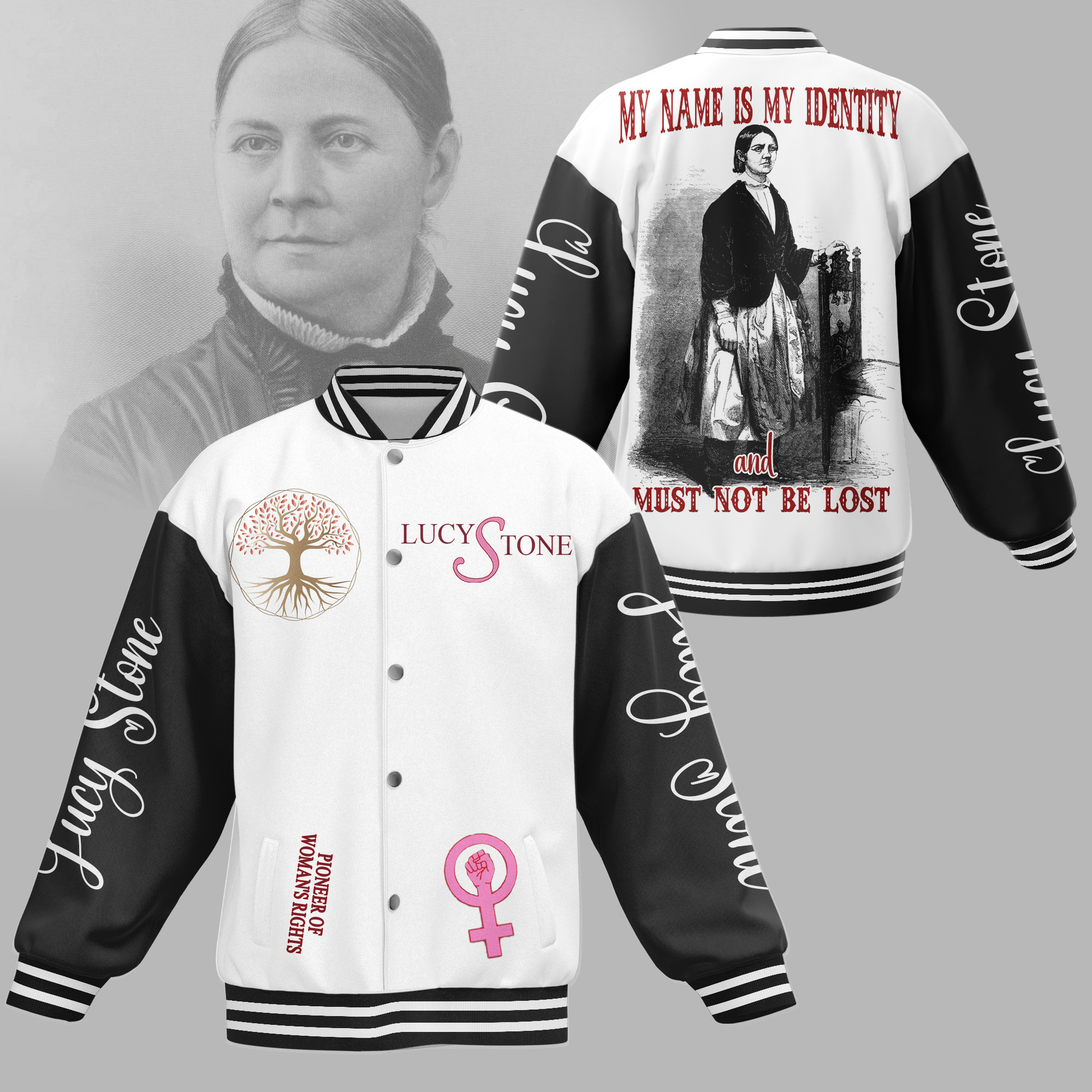 comfimerch lucy stone new bomber baseball jacket for fan bdz9t