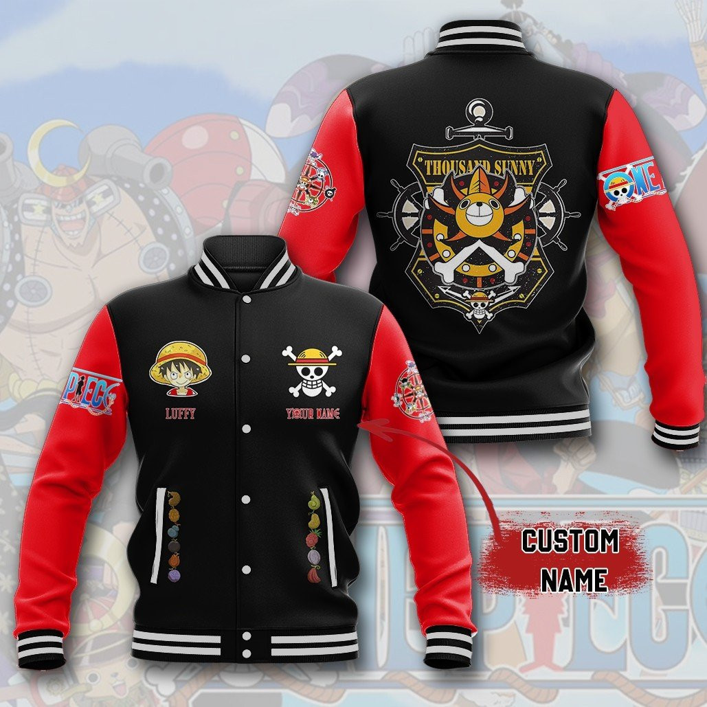 comfimerch luffy one piece new bomber baseball jacket for fan xenhk