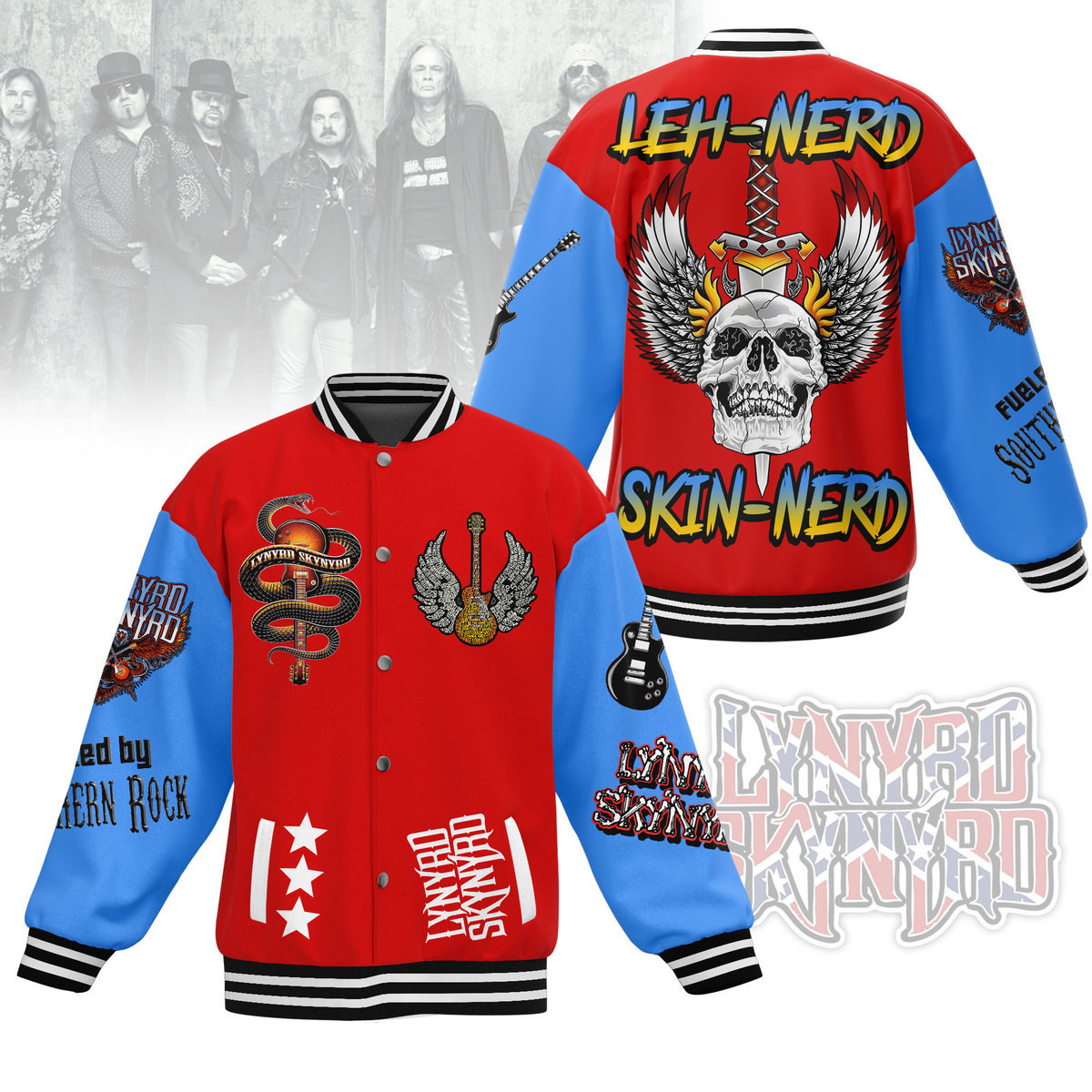 comfimerch lynyrd skynyrd new bomber baseball jacket for fan actn4