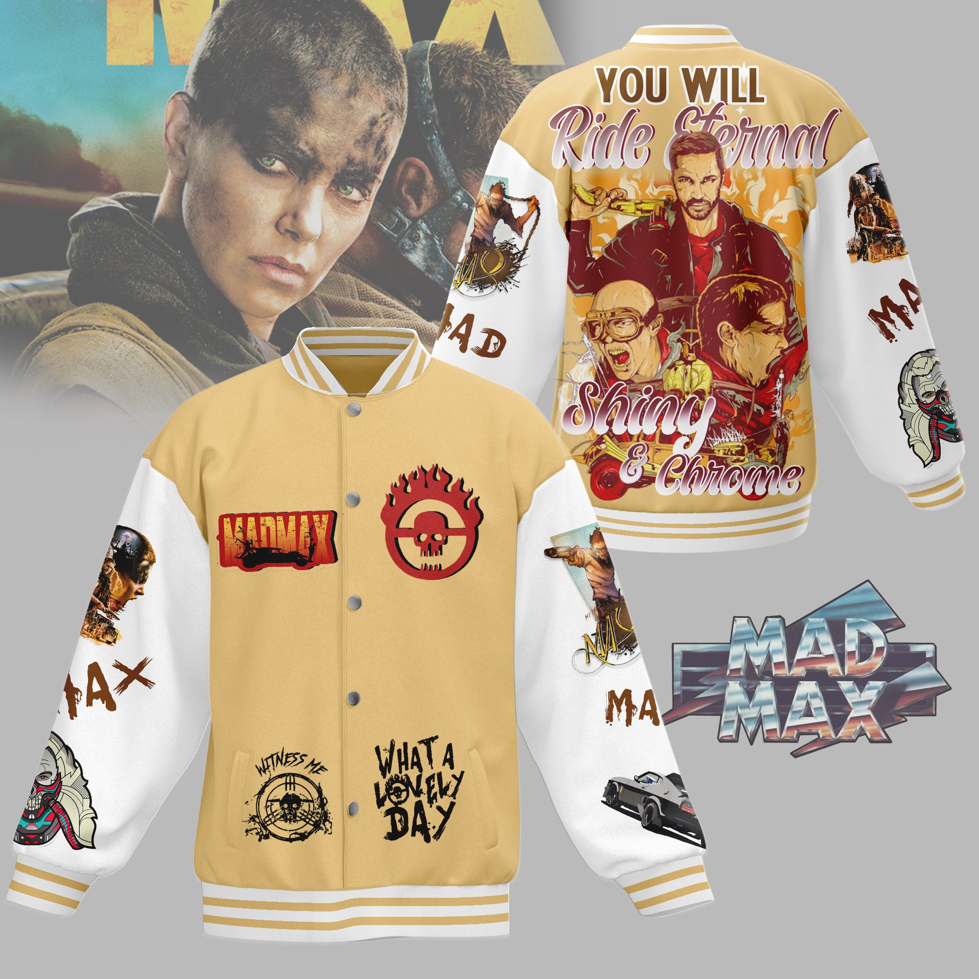 comfimerch mad max new bomber baseball jacket for fan fi5yk