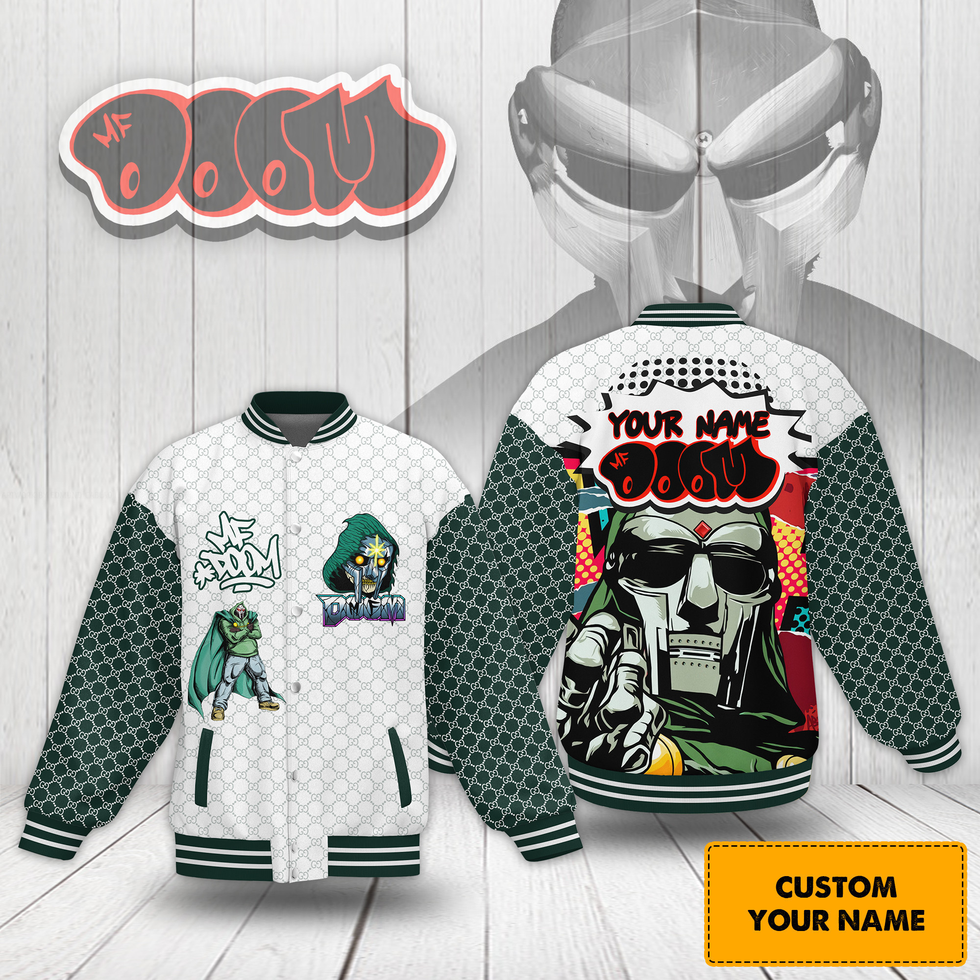 comfimerch mf doom new bomber baseball jacket for fan 67fbx