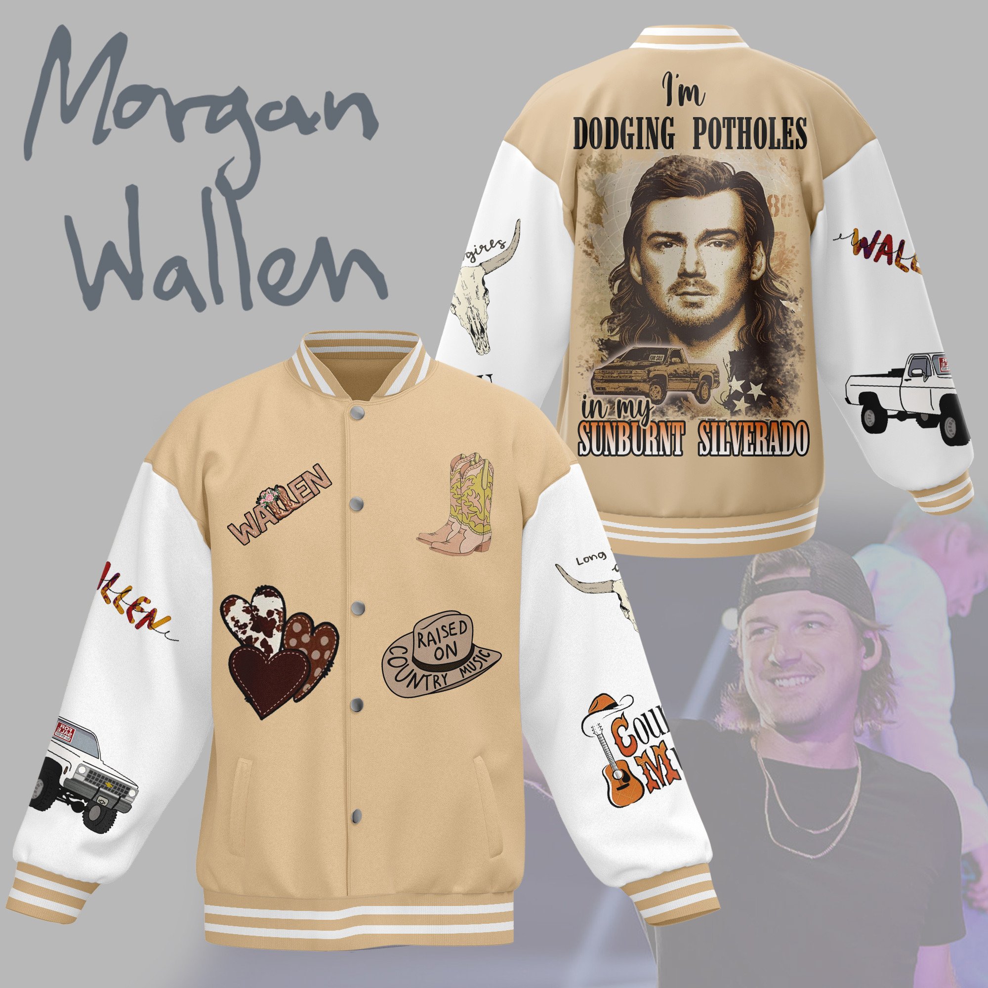 comfimerch morgan wallen new bomber baseball jacket for fan 6wq06