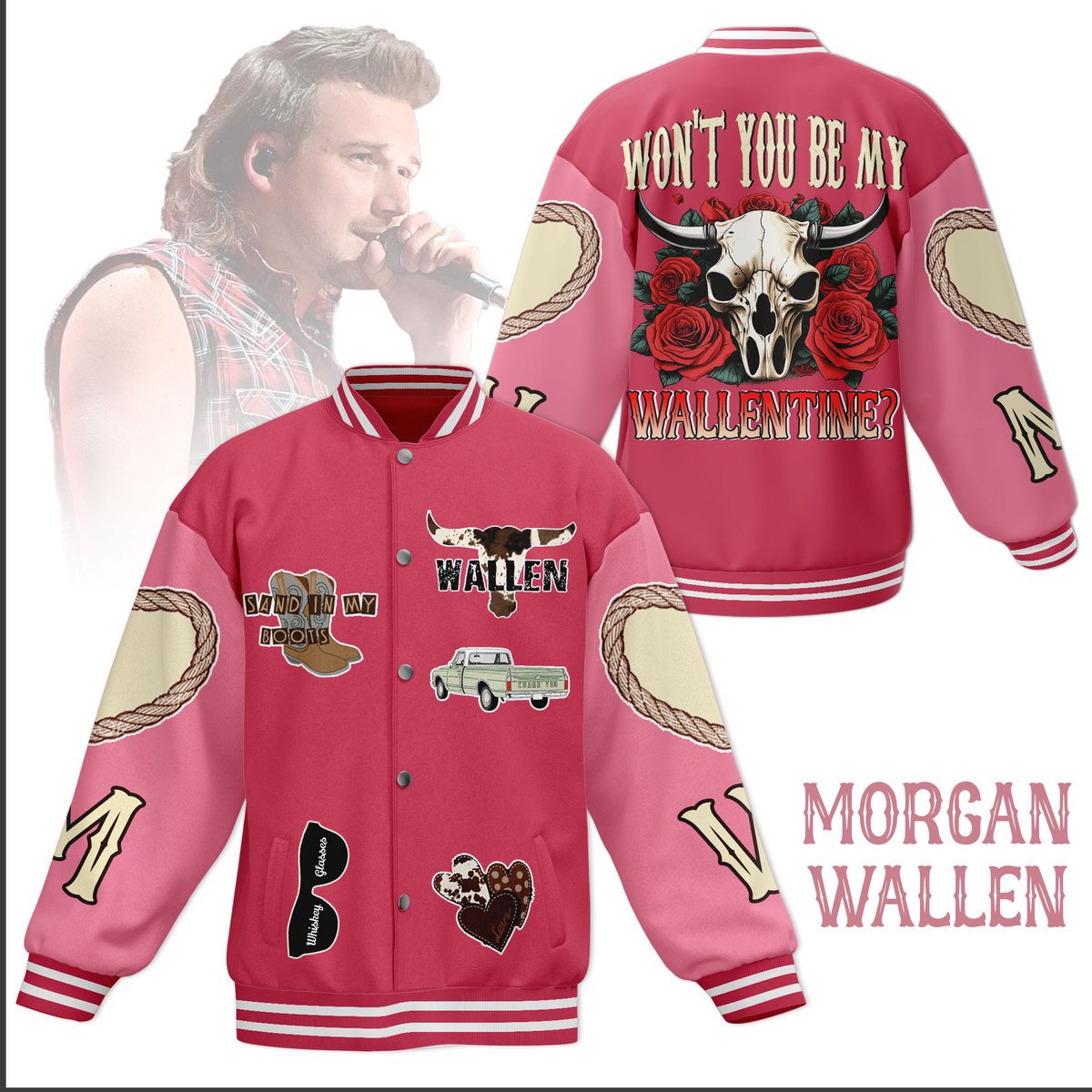 comfimerch morgan wallen new bomber baseball jacket for fan buime