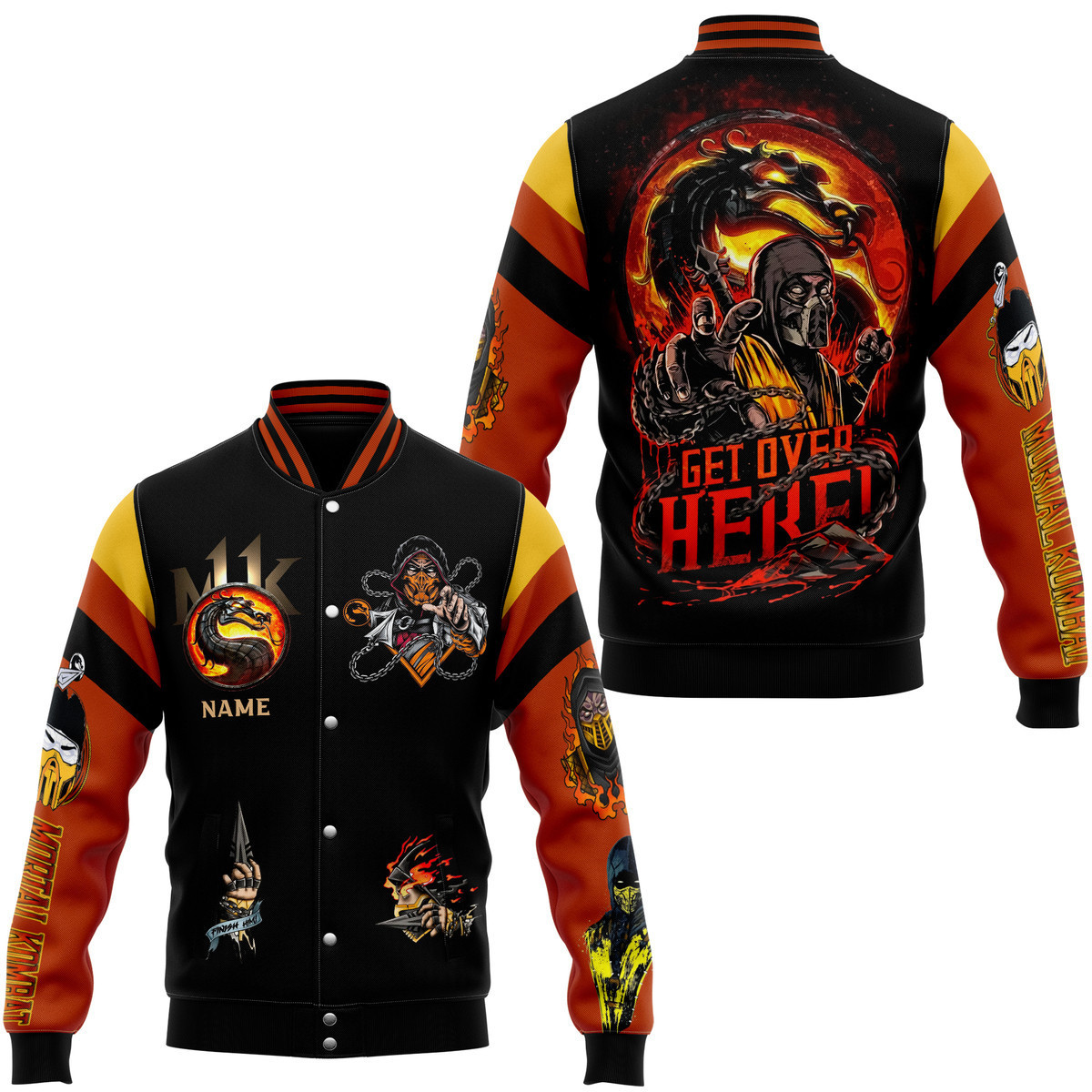 comfimerch mortal kombat new bomber baseball jacket for fan sd4im