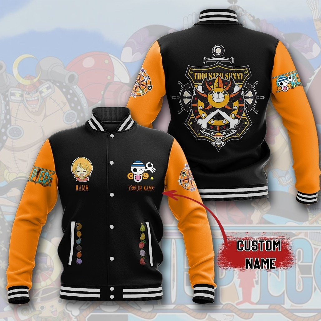 comfimerch nami one piece new bomber baseball jacket for fan 0vkpw