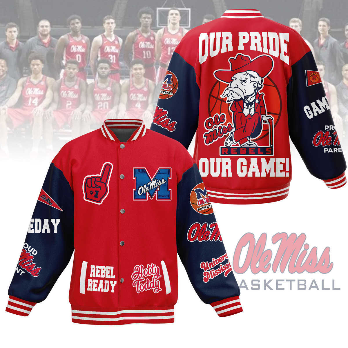 comfimerch ole miss rebels ncaa new bomber baseball jacket for fan wxtl2