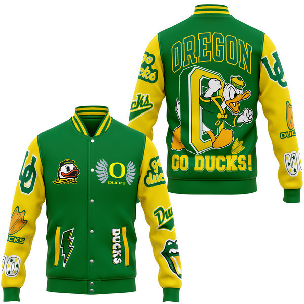 comfimerch oregon ducks ncaa new bomber baseball jacket for fan chzkk