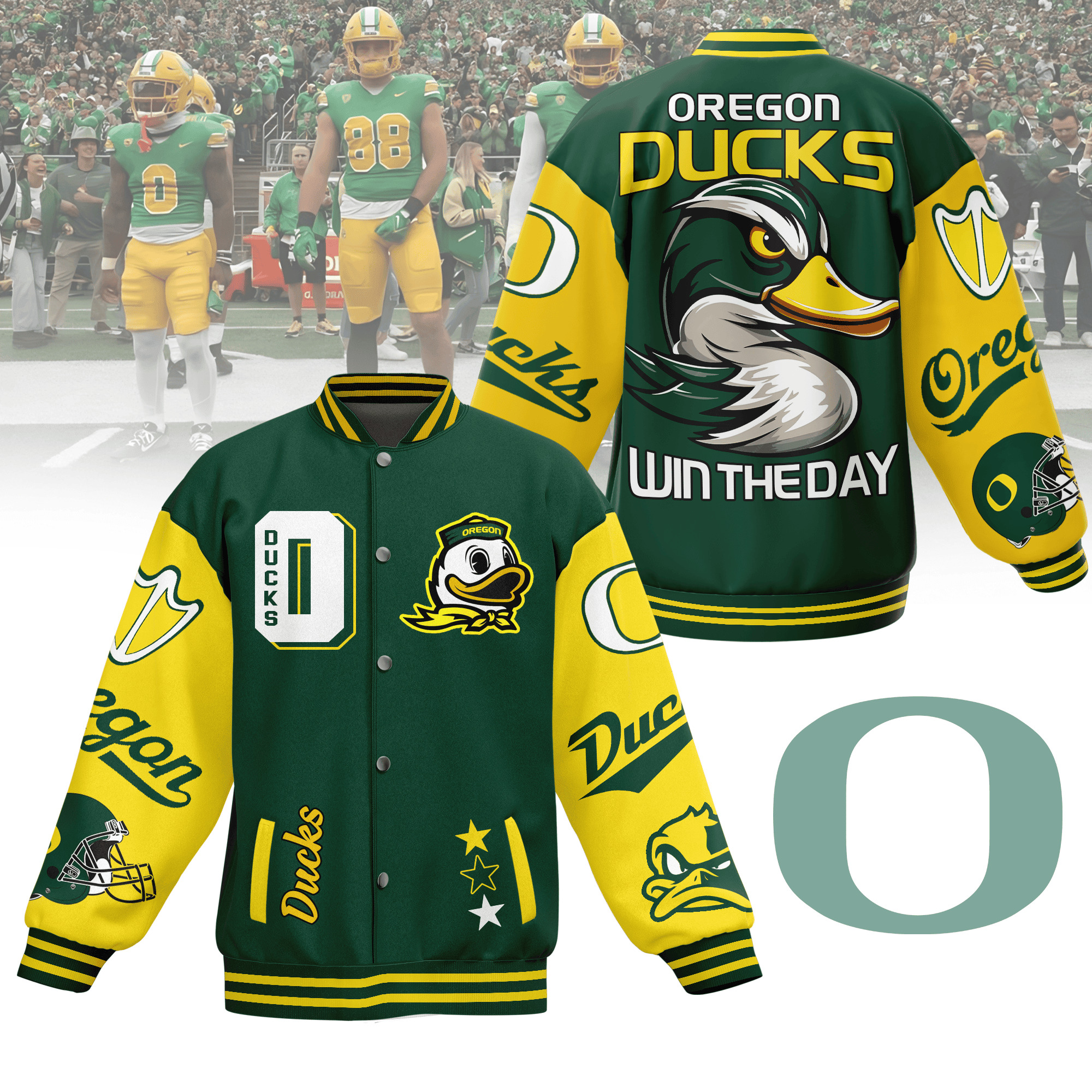 comfimerch oregon ducks ncaa new bomber baseball jacket for fan uixke