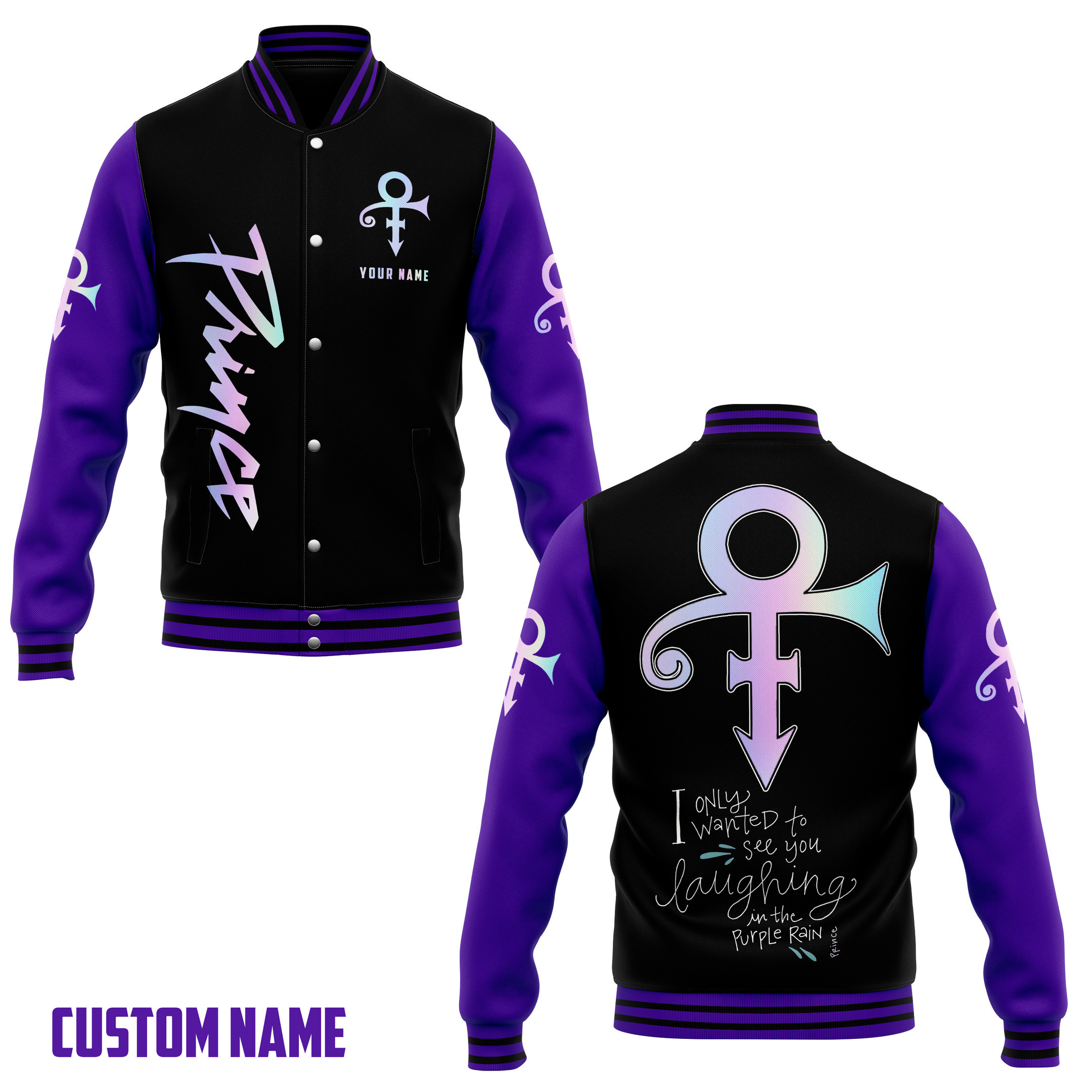 comfimerch prince new bomber baseball jacket for fan jvul9