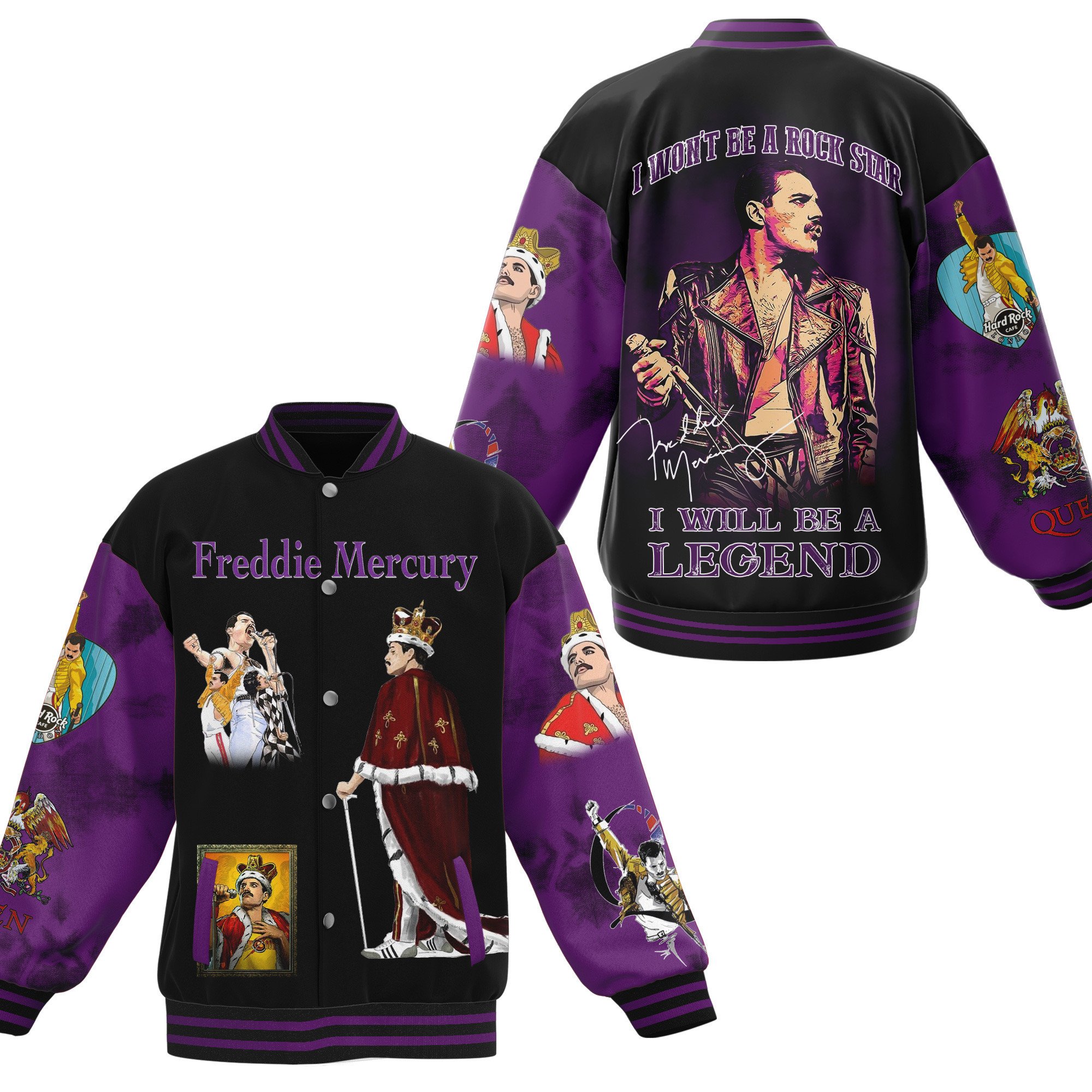 comfimerch queen freddie mercury new bomber baseball jacket for fan r9usm