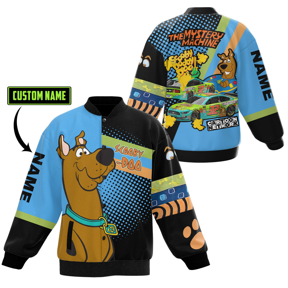 comfimerch scooby doo new bomber baseball jacket for fan euwiu