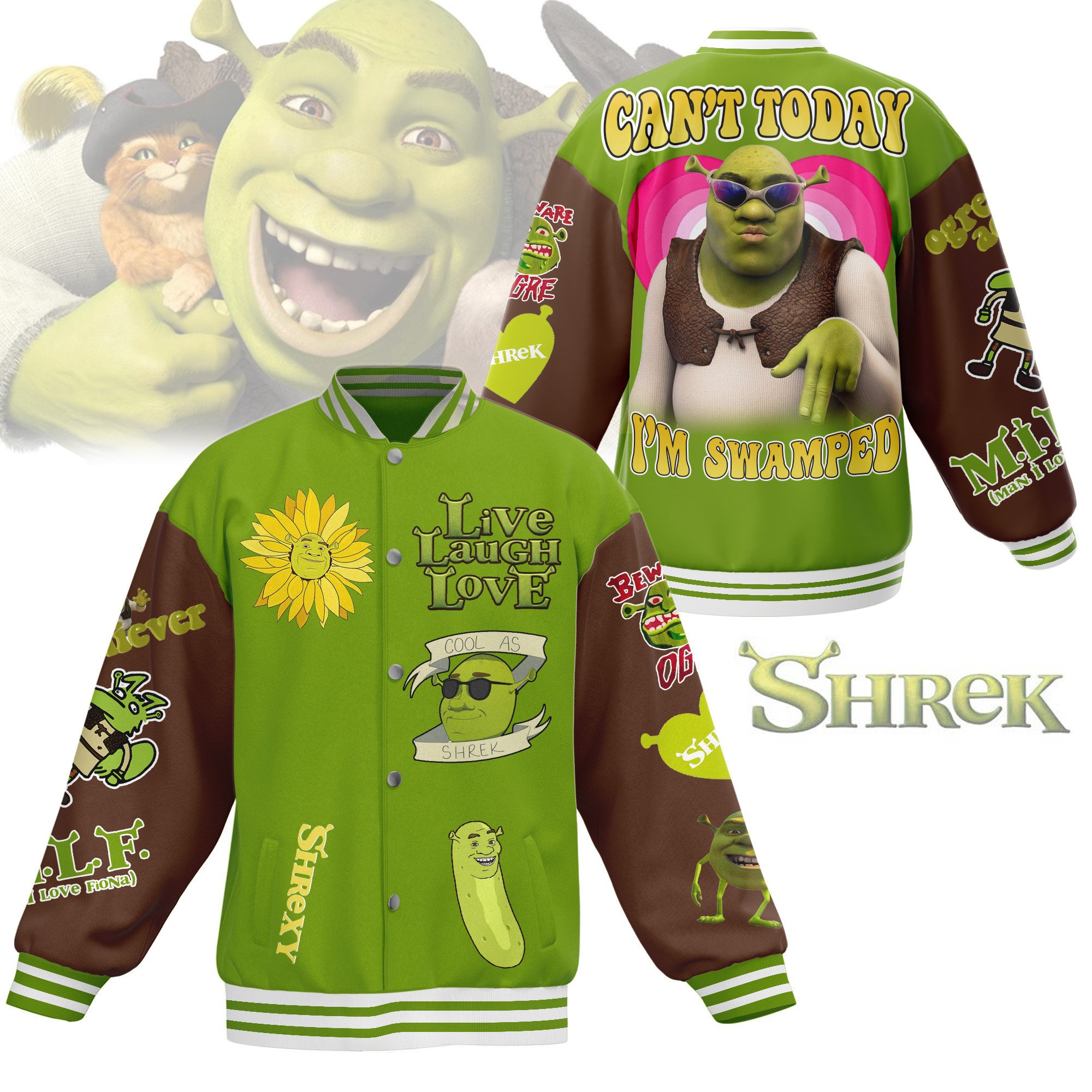 comfimerch shrek new bomber baseball jacket for fan k4alm