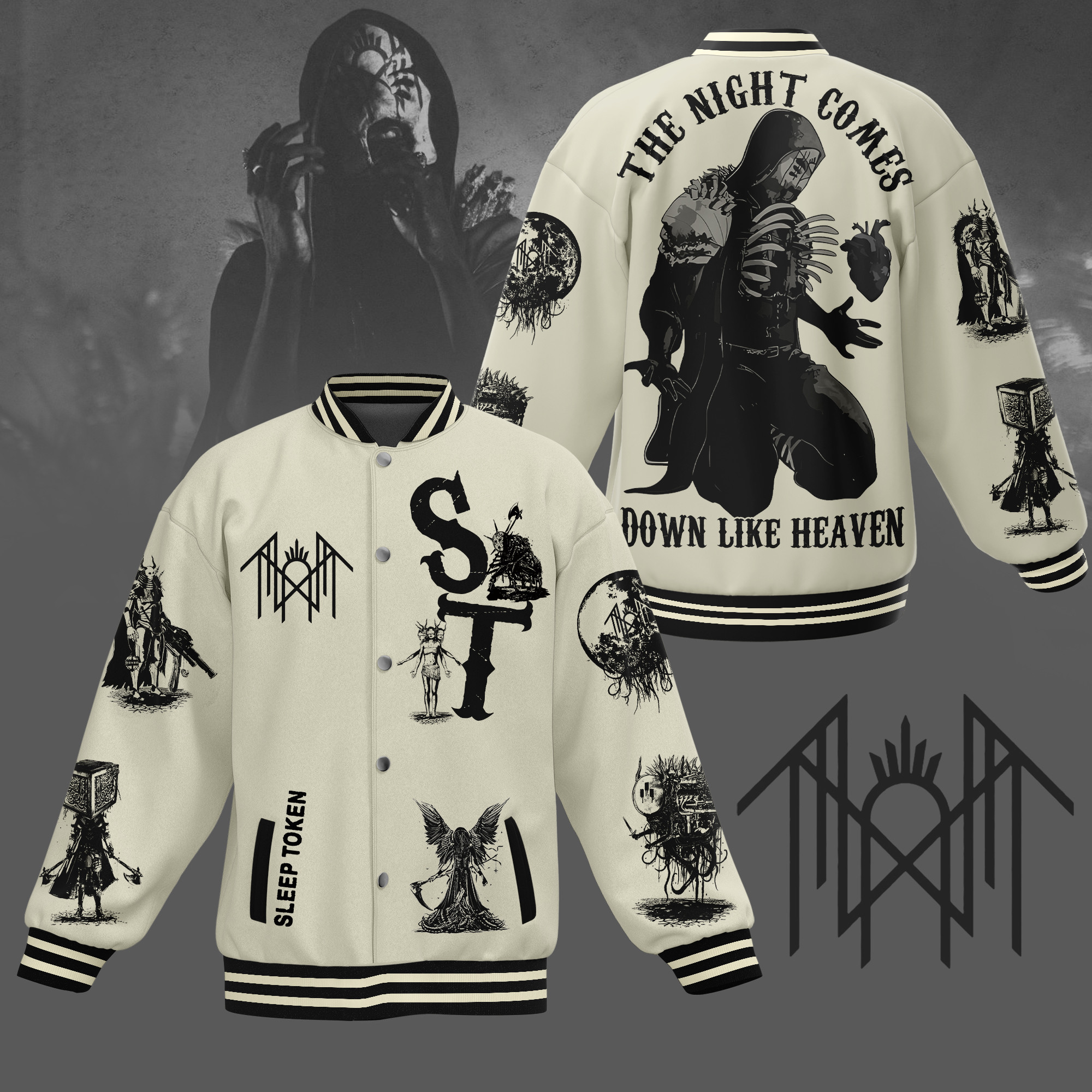 comfimerch sleep token new bomber baseball jacket for fan ngkai