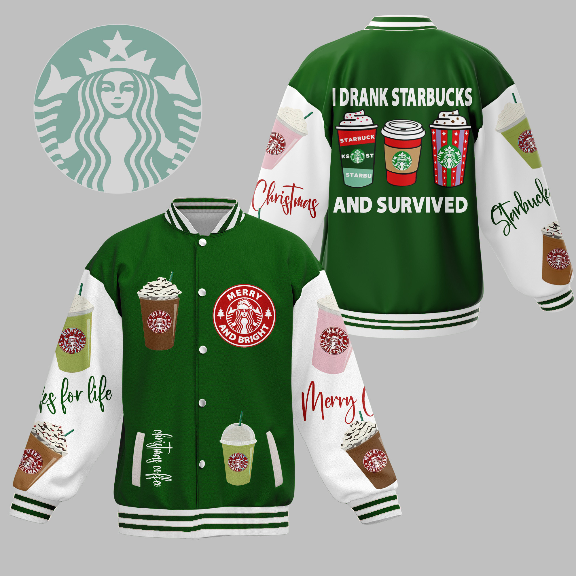 comfimerch starbucks new bomber baseball jacket for fan udg2u