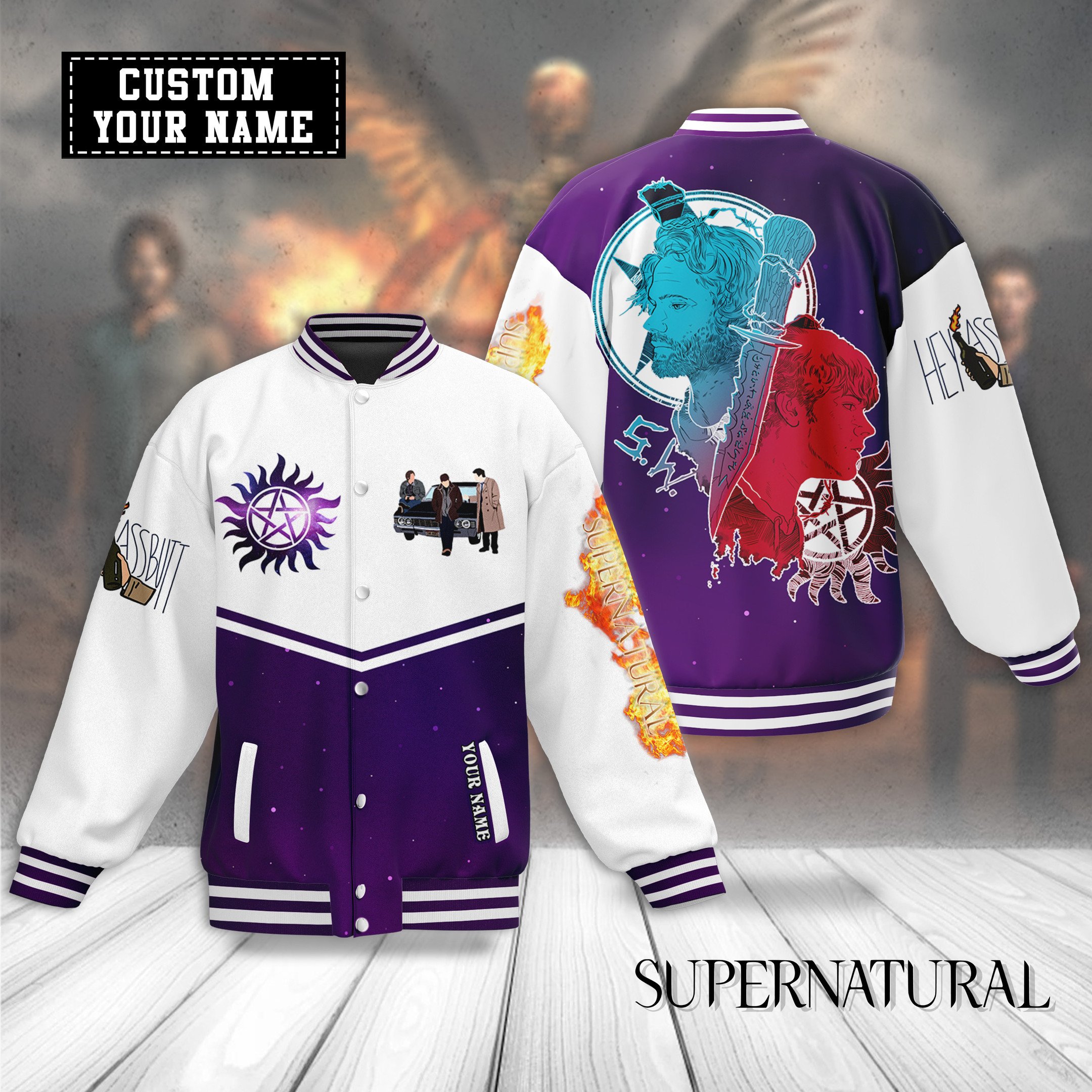 comfimerch supernatural new bomber baseball jacket for fan ibiot