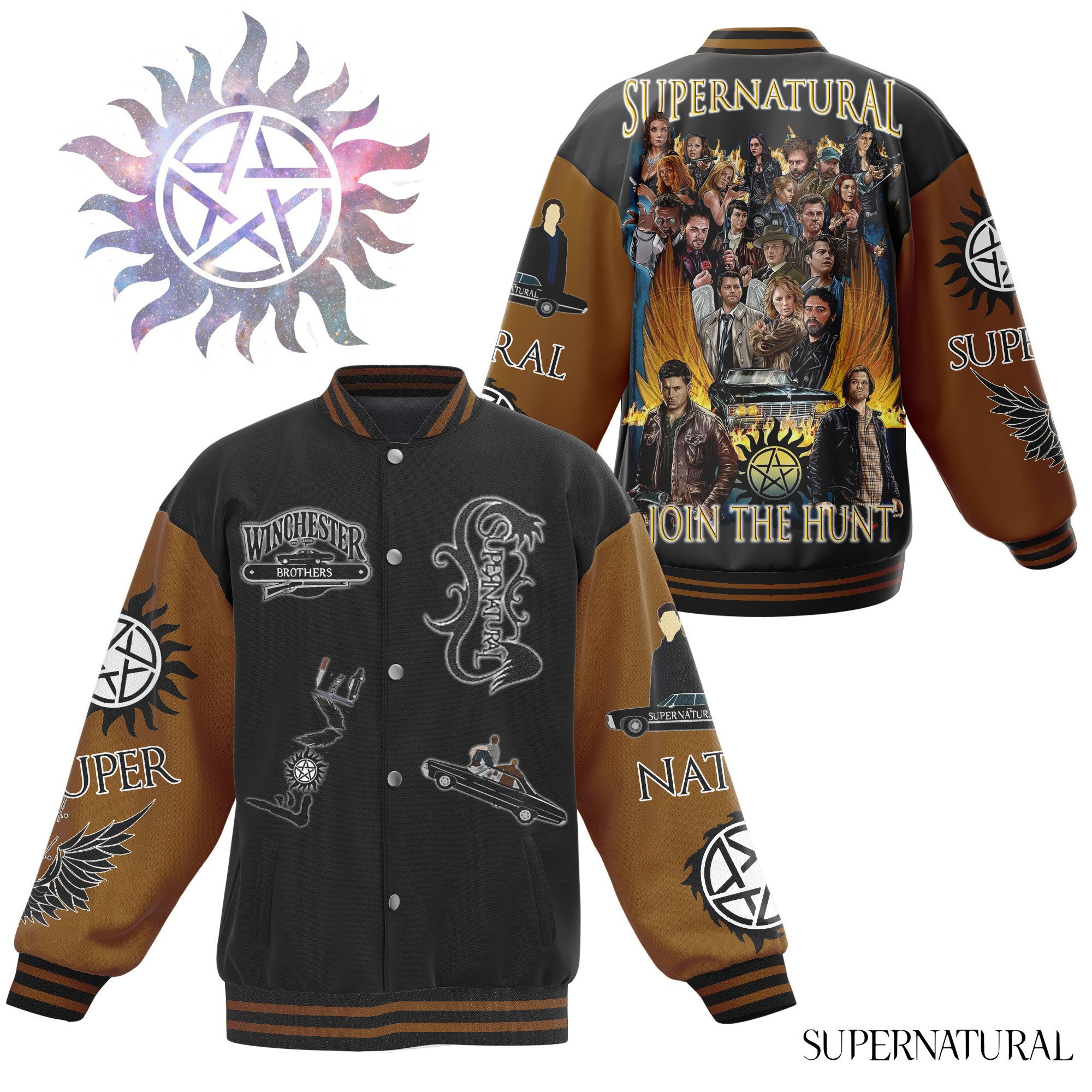 comfimerch supernatural new bomber baseball jacket for fan vcfao