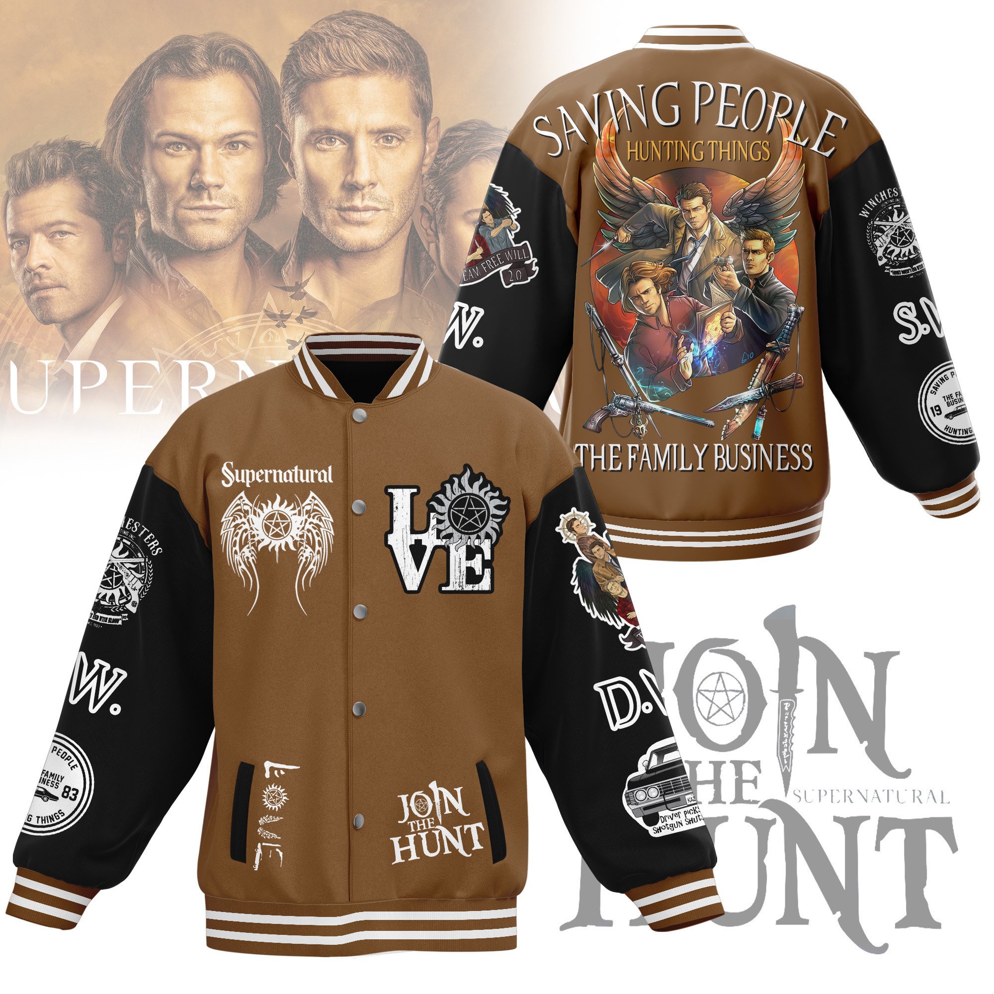 comfimerch supernatural new bomber baseball jacket for fan znuqn