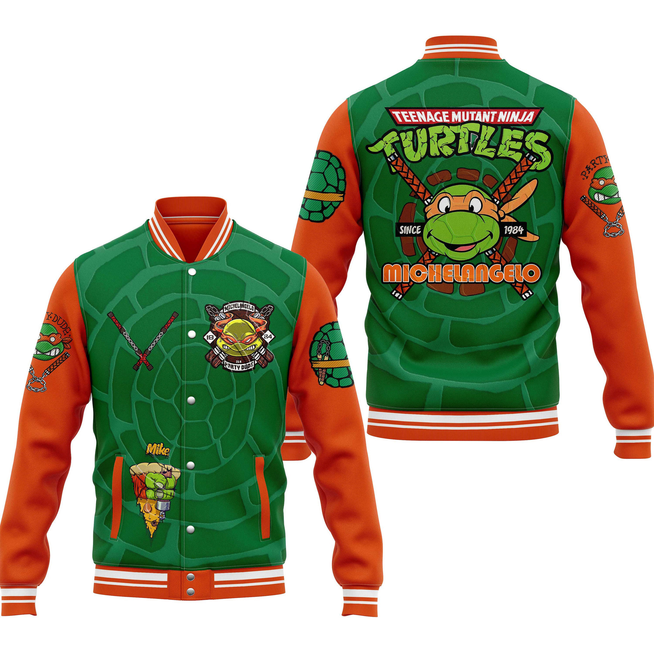 comfimerch teenage mutant ninja turtles new bomber baseball jacket for fan eg781