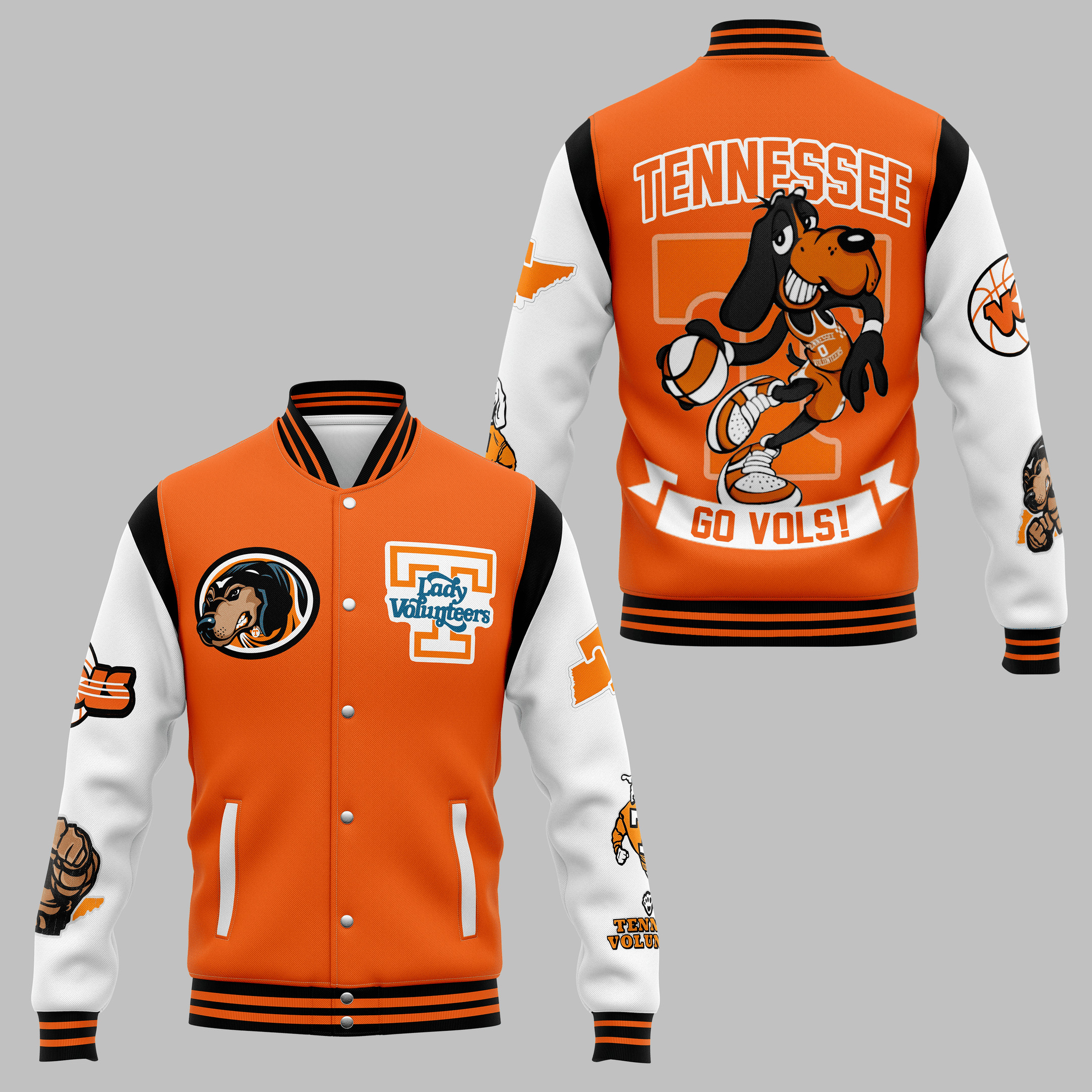 comfimerch tennessee volunteers ncaa new bomber baseball jacket for fan tanag