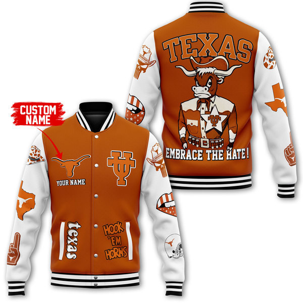 comfimerch texas longhorns ncaa new bomber baseball jacket for fan jaded