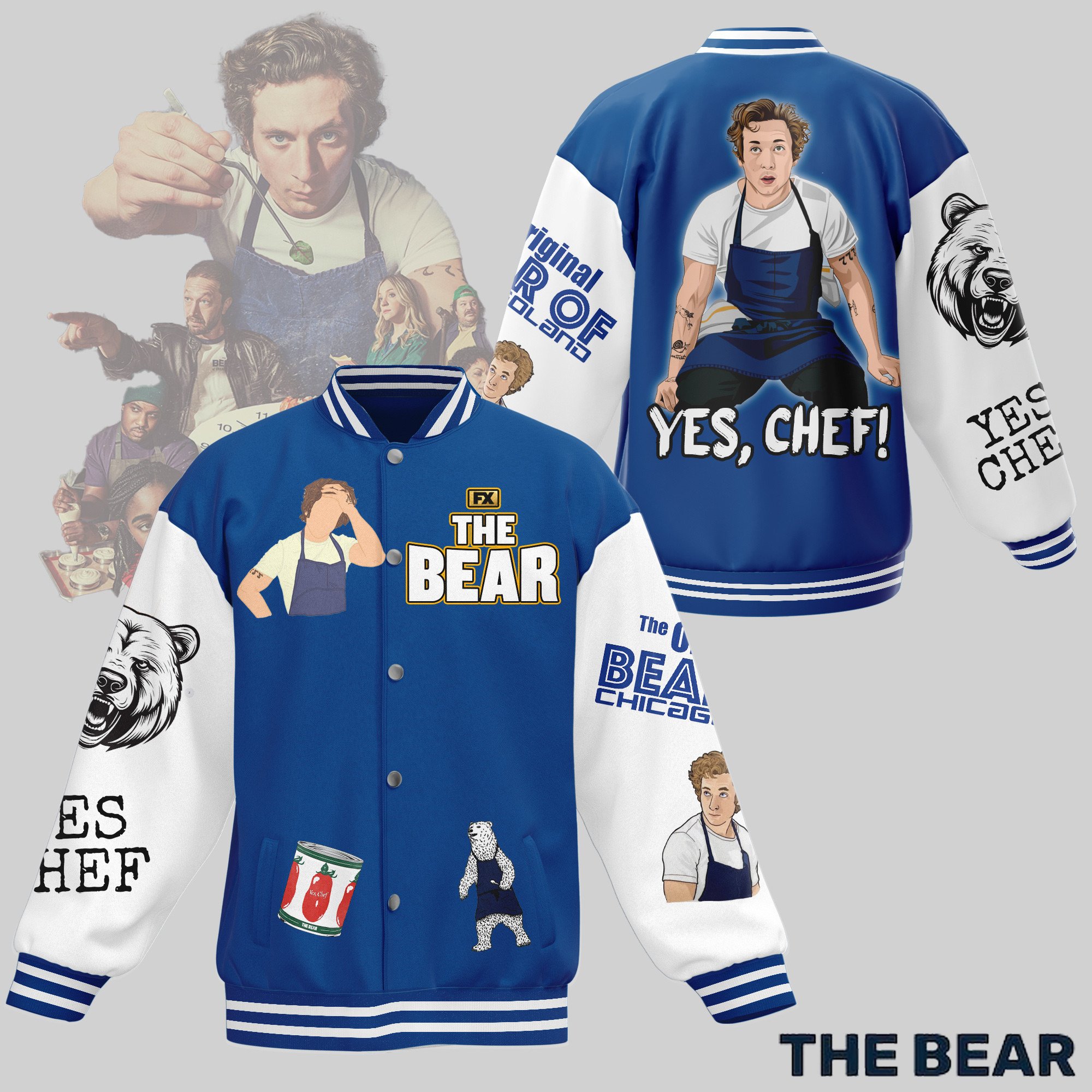 comfimerch the bear new bomber baseball jacket for fan lgrlz