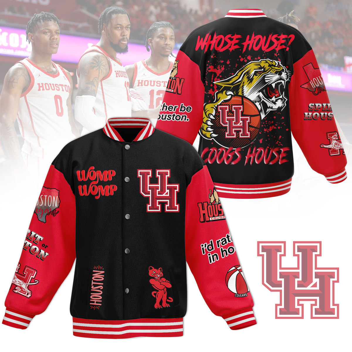 comfimerch the houston cougarsncaa new bomber baseball jacket for fan pvlwj