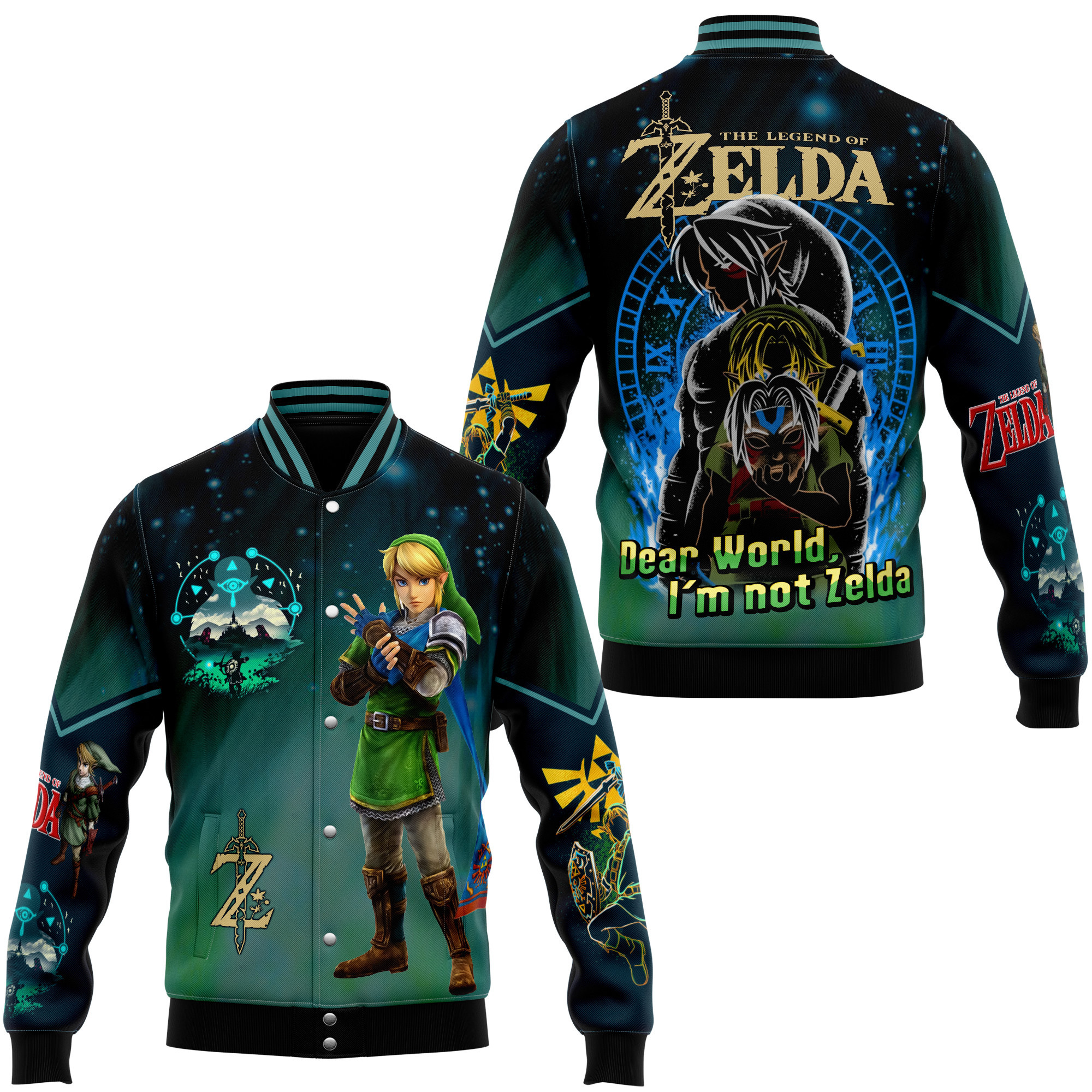 comfimerch the legend of zelda new bomber baseball jacket for fan a26ra